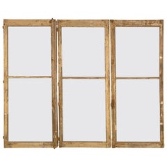 Antique French Windows in Their Original Paint and Hardware, Unrestored