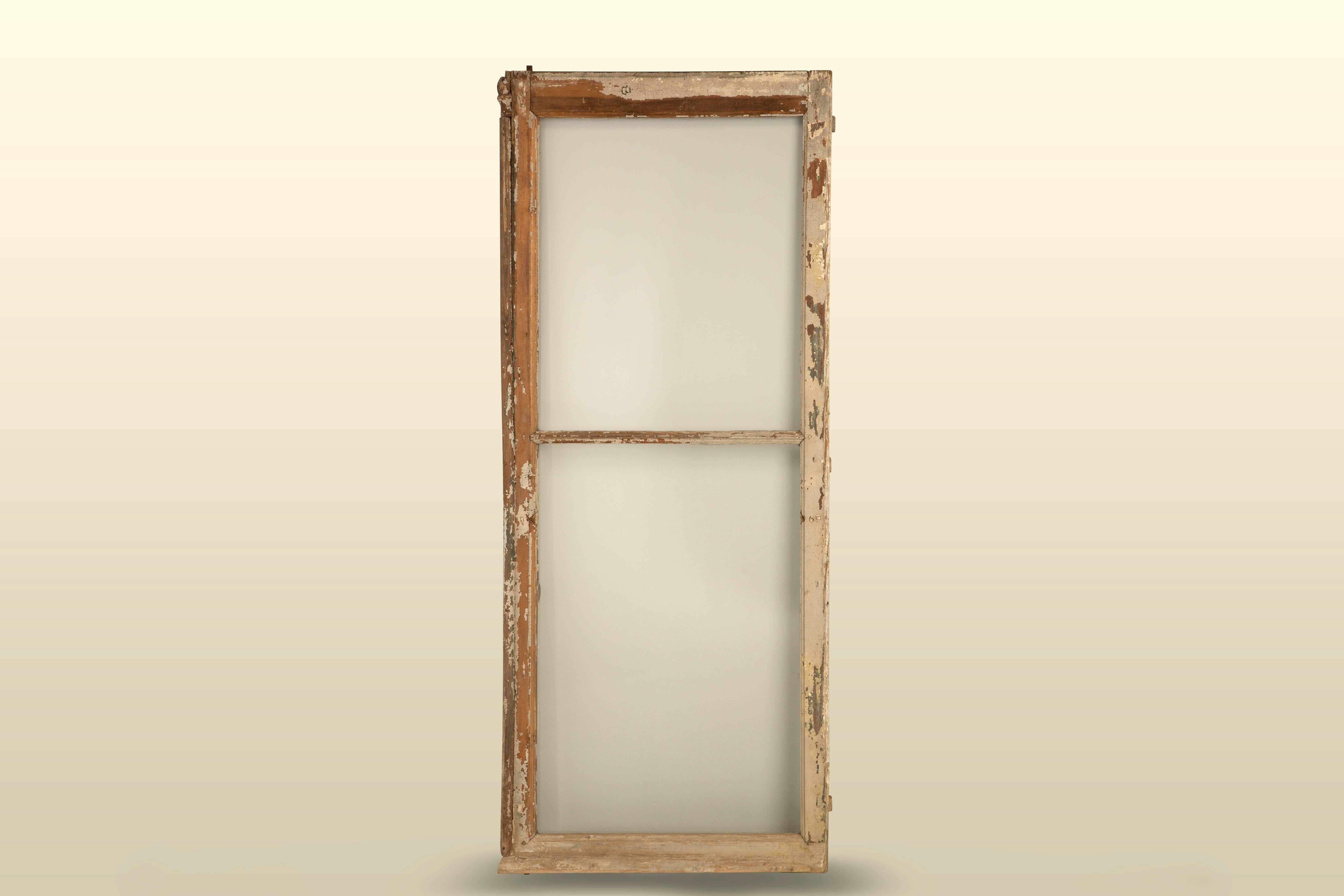 Antique French Windows in Their Original Paint and Hardware, Unrestored For Sale 3