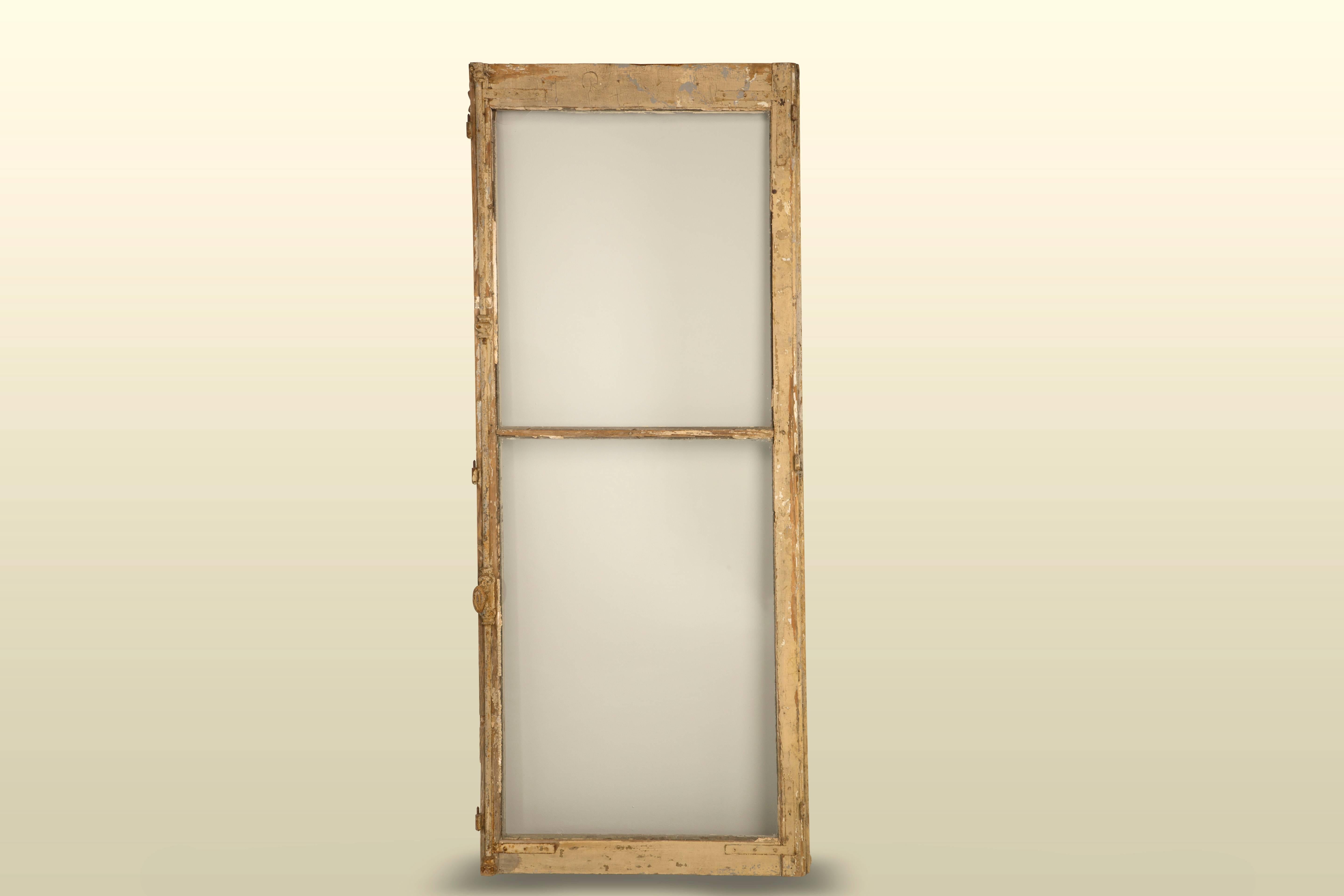 Antique French Windows in Their Original Paint and Hardware, Unrestored For Sale 1
