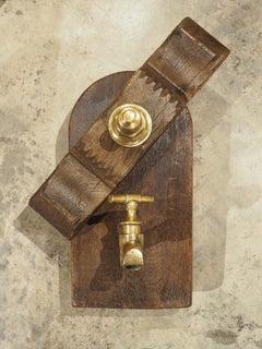 Antique French Wine Barrel Access Door, Circa 1890