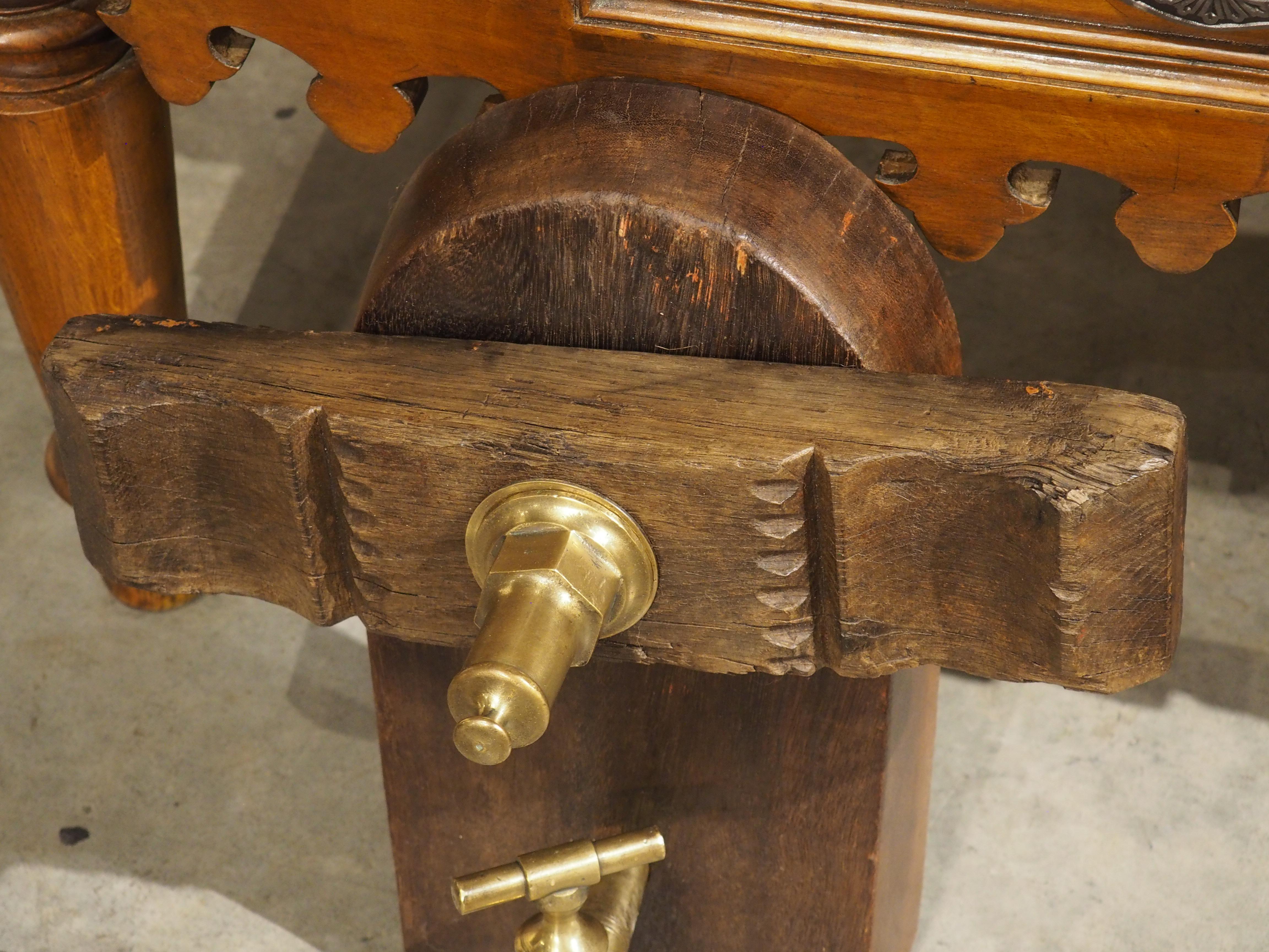 Metal Antique French Wine Barrel Access Door, Circa 1890 For Sale
