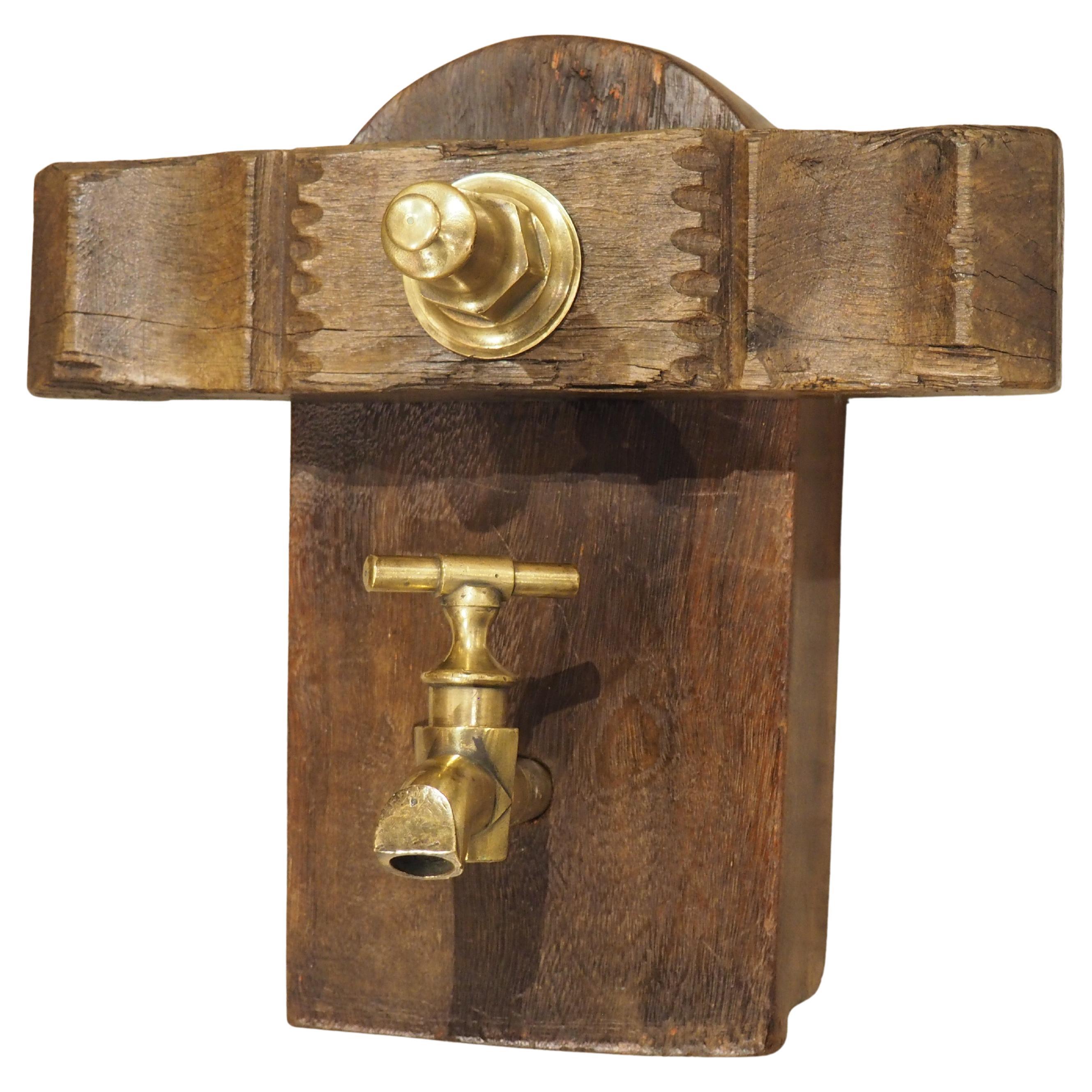 Antique French Wine Barrel Access Door, Circa 1890 For Sale