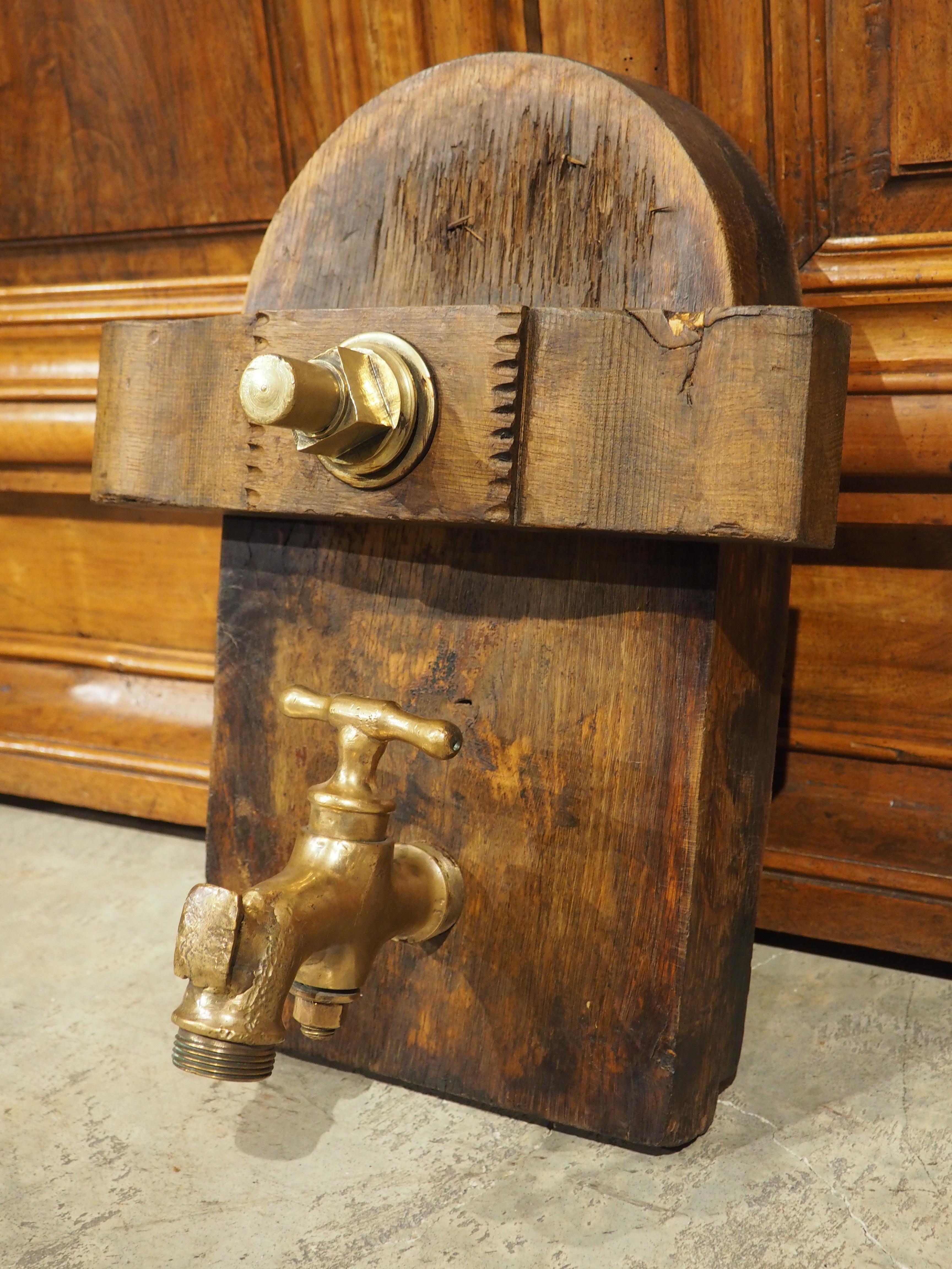 Metal Antique French Wine Cask Access Door, Circa 1890