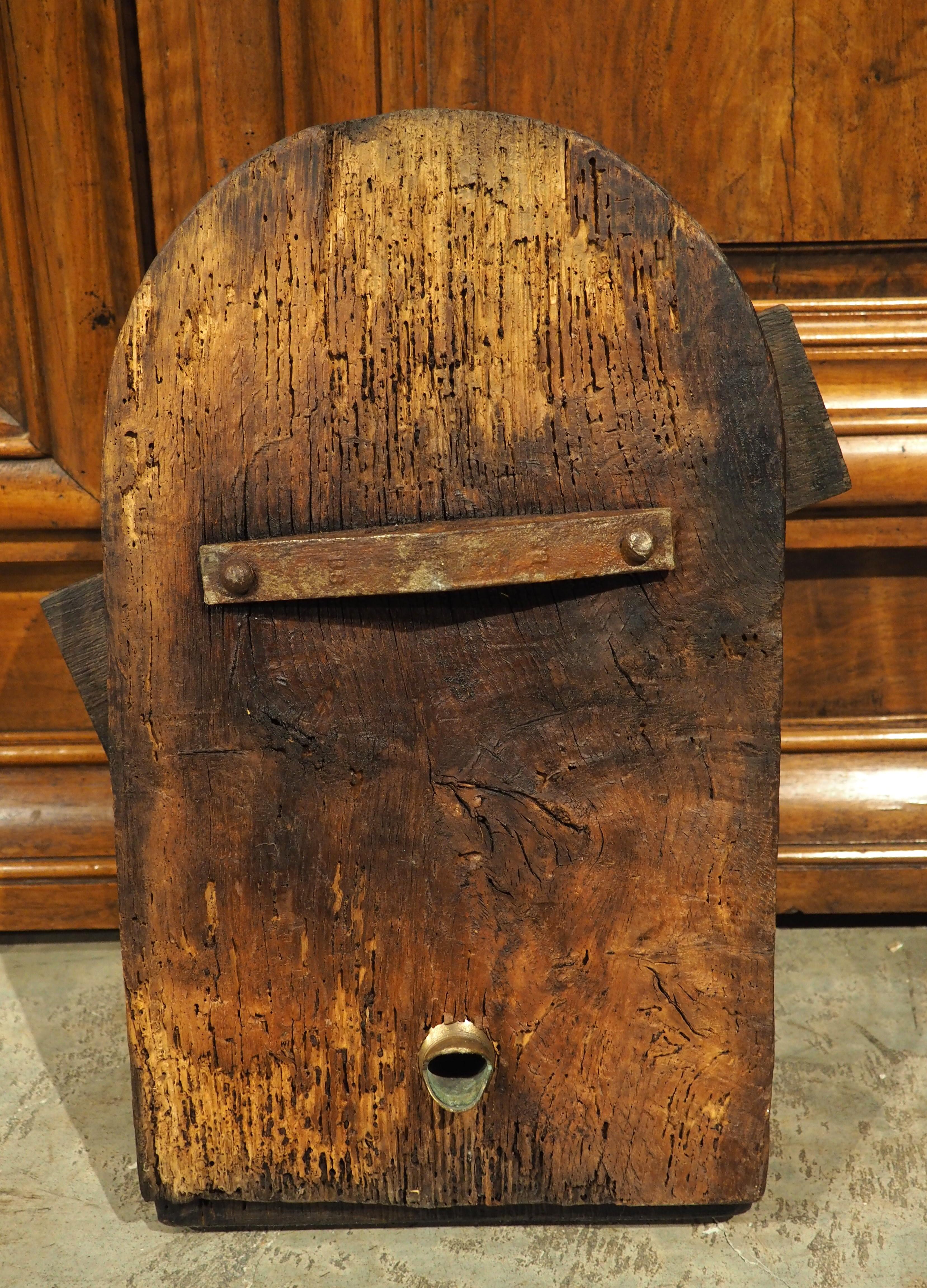 Antique French Wine Cask Access Door, Circa 1890 For Sale 3