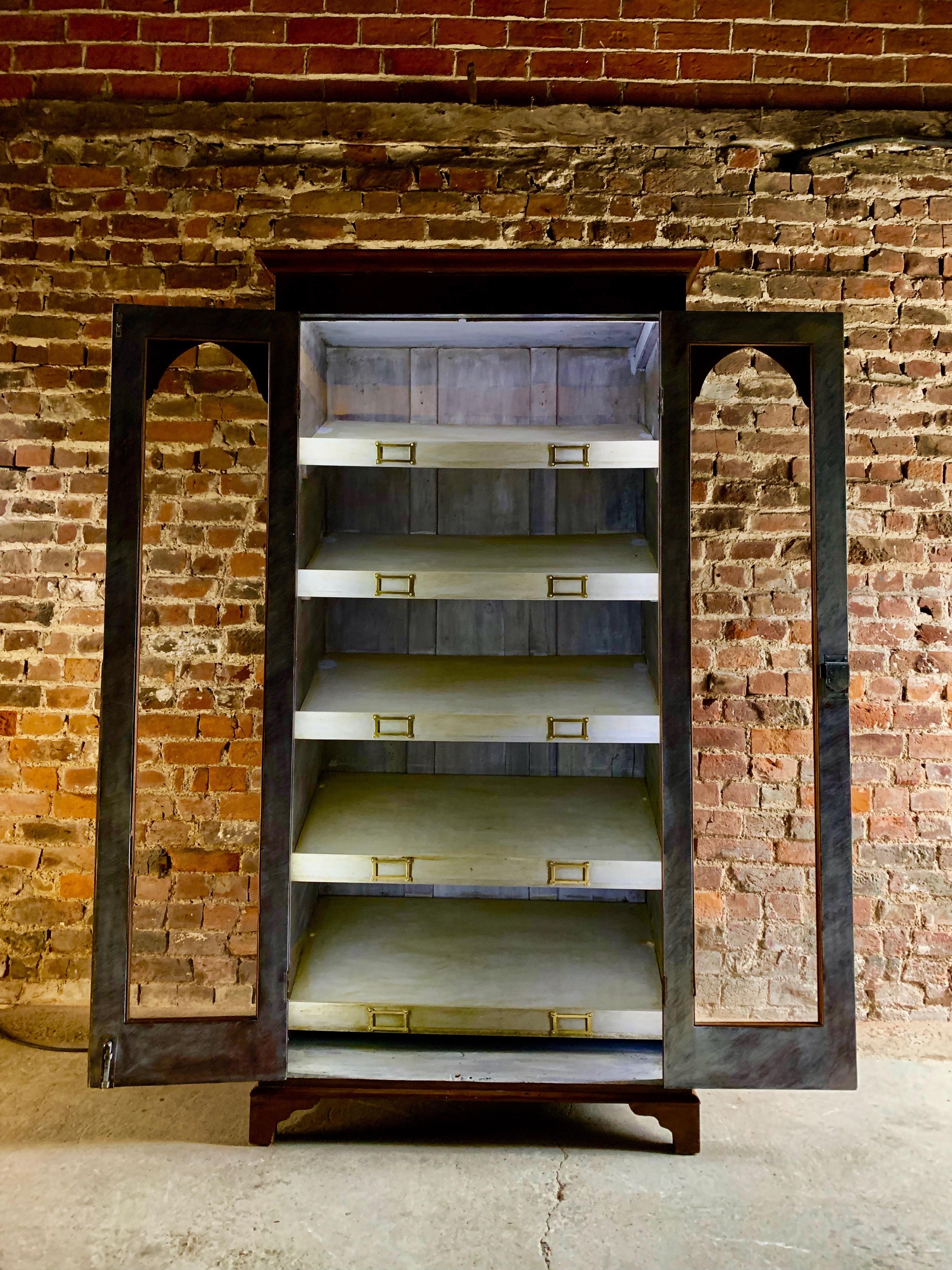 Antique French Wine Display Cabinet Vitrine 55 Bottle Wine Cellar Victorian 1875 In Good Condition In Longdon, Tewkesbury