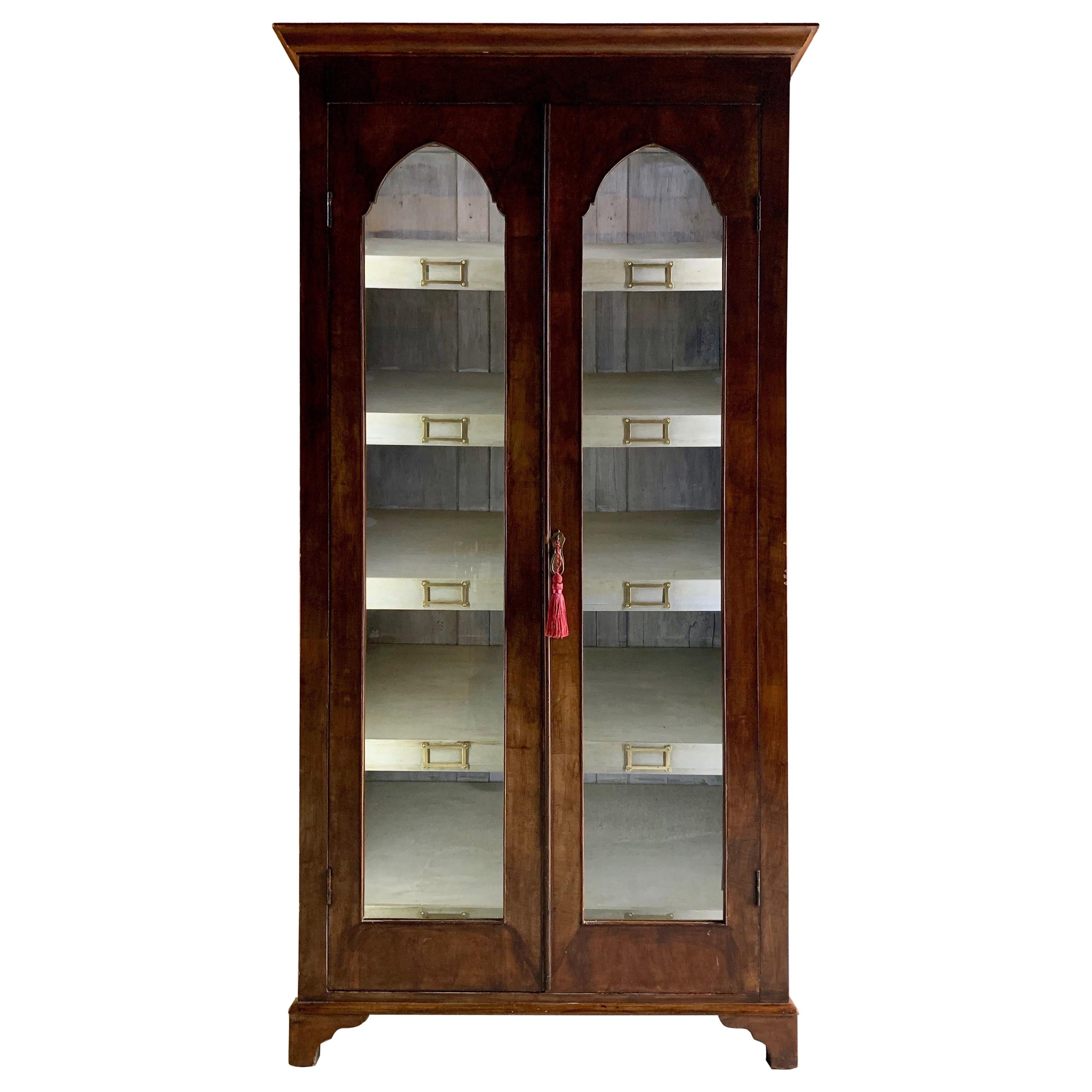 Antique French Wine Display Cabinet Vitrine 55 Bottle Wine Cellar Victorian 1875
