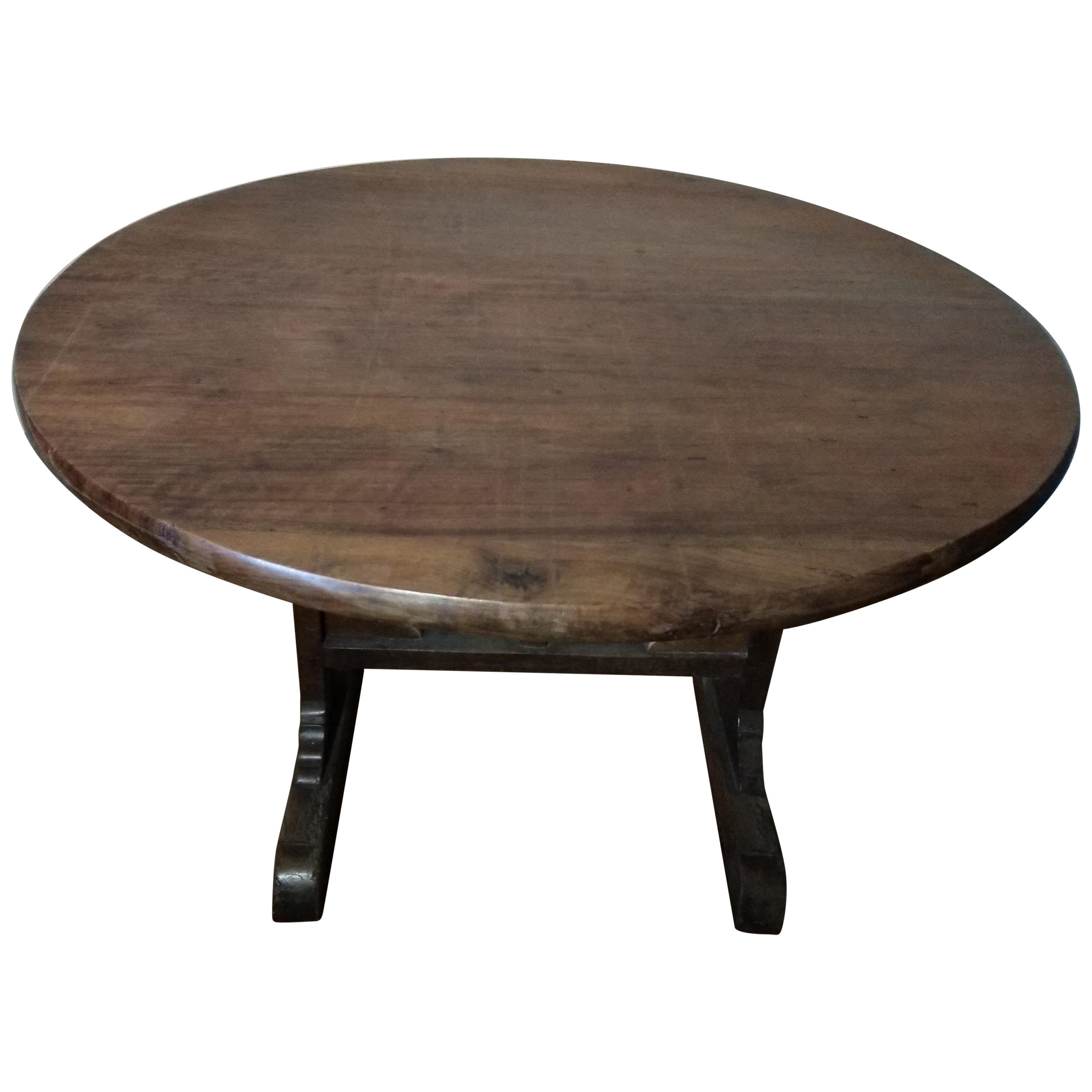 This antique French wine table was made from the solid cherrywood which can make it last for generations. The tabletop size is 3.5 cm.