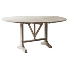 Antique French Wine Tasting Table
