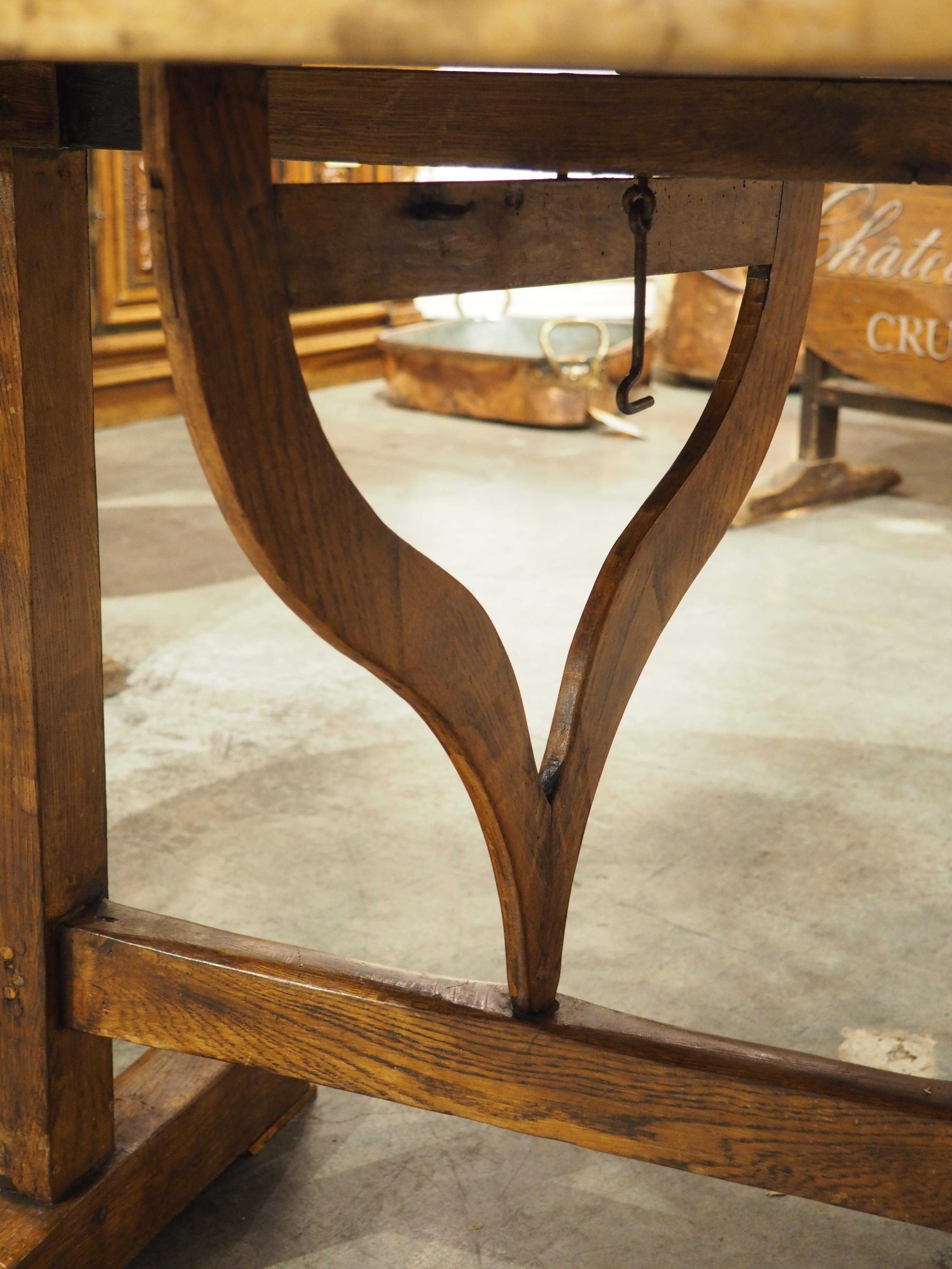 Antique French Wine Tasting Table, Grand Vin De Bordeaux Margaux, 19th Century 5