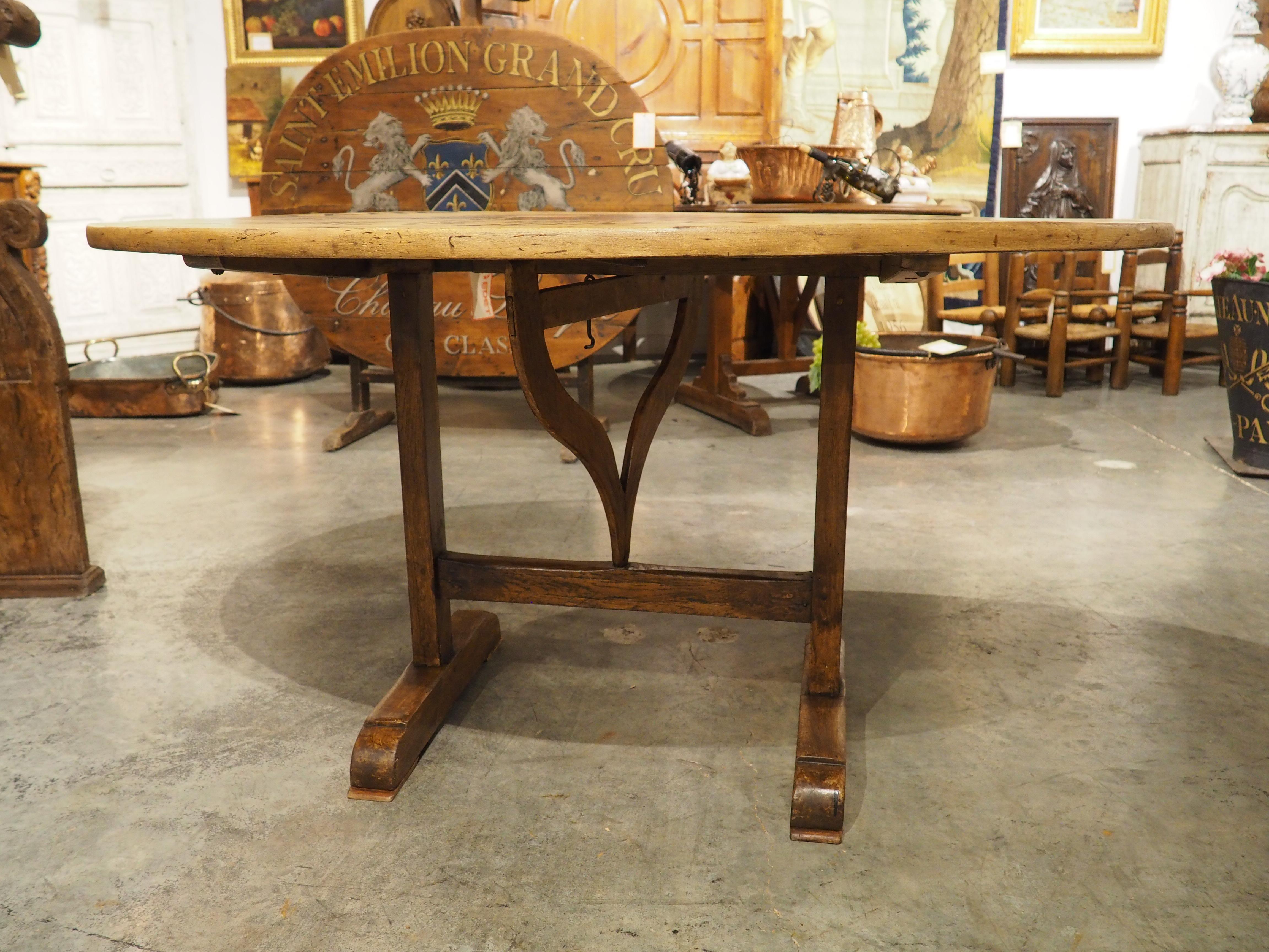 Antique French Wine Tasting Table, Grand Vin De Bordeaux Margaux, 19th Century 2