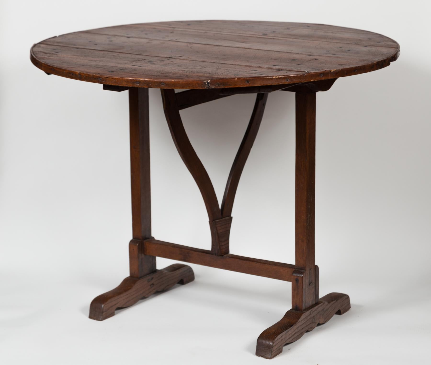 Antique French Wine Tasting Table, late 19th Century. 3