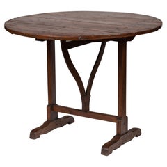 Antique French Wine Tasting Table, late 19th Century.