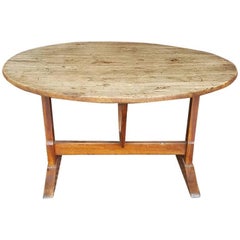 Antique French Wine Tasting Tilt-Top Table, 18th-19th Century