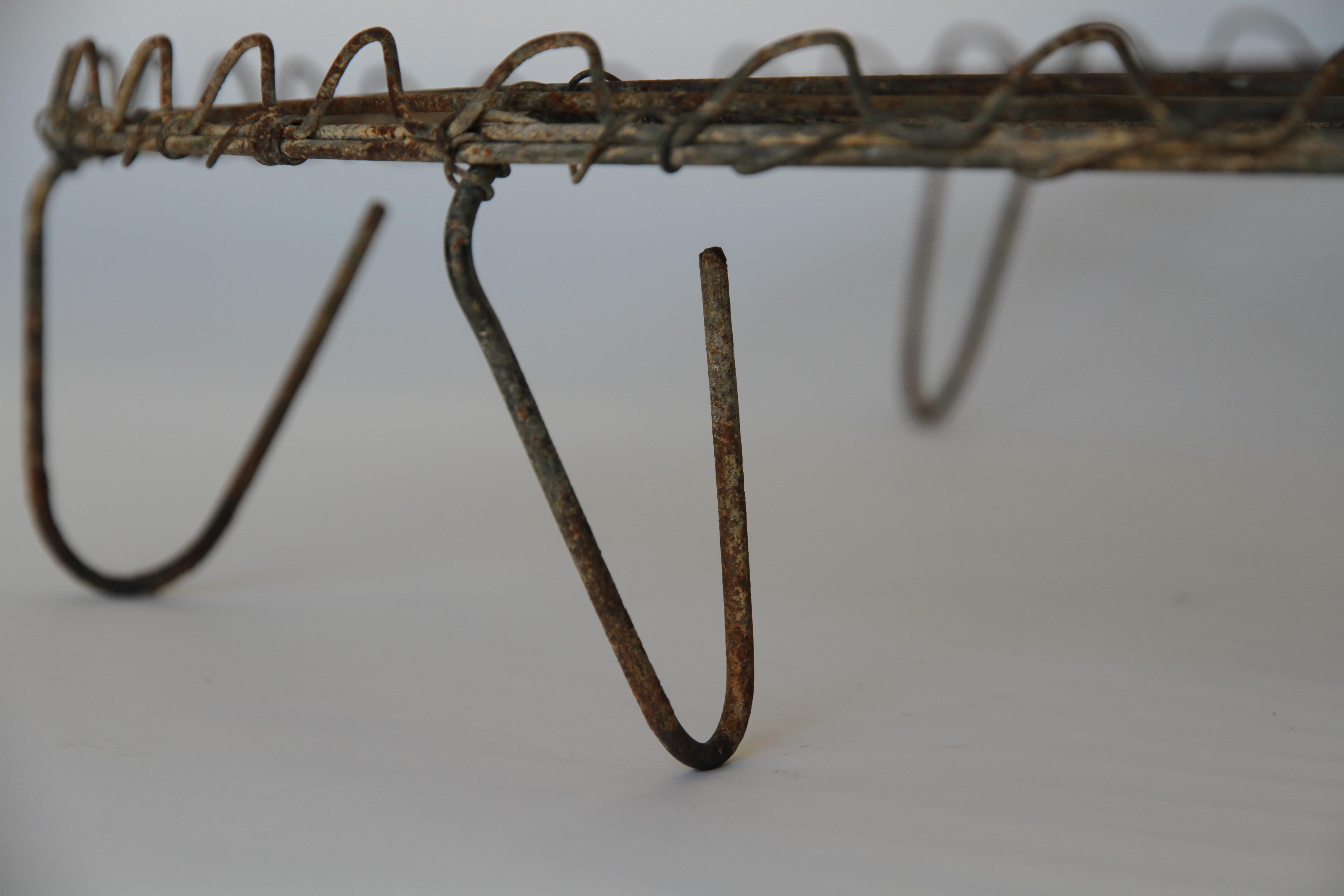 Antique French Wire Patisserie Cooling Rack In Good Condition In Houston, TX