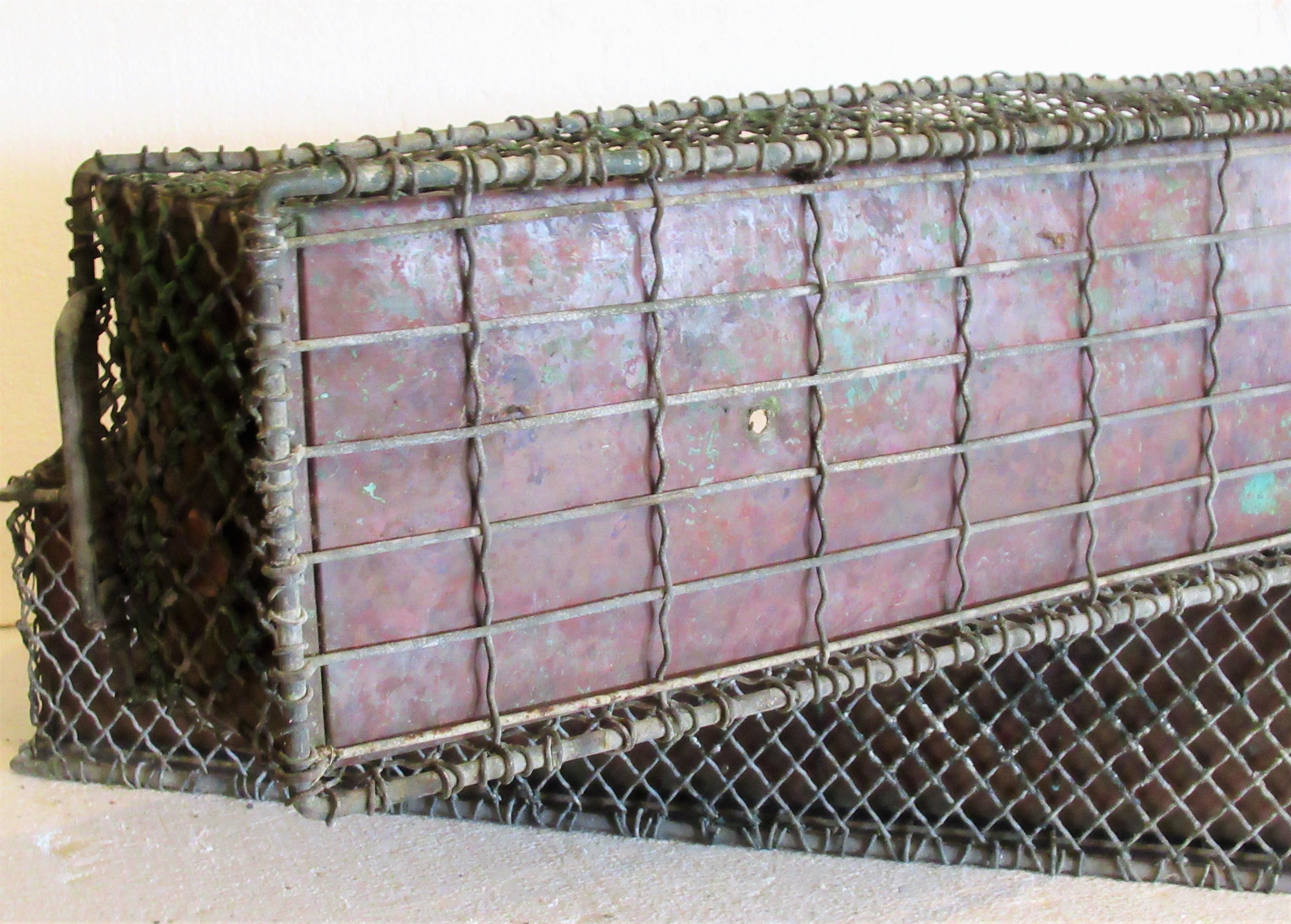 Copper Antique French Wire Rectangular Garden Planters
