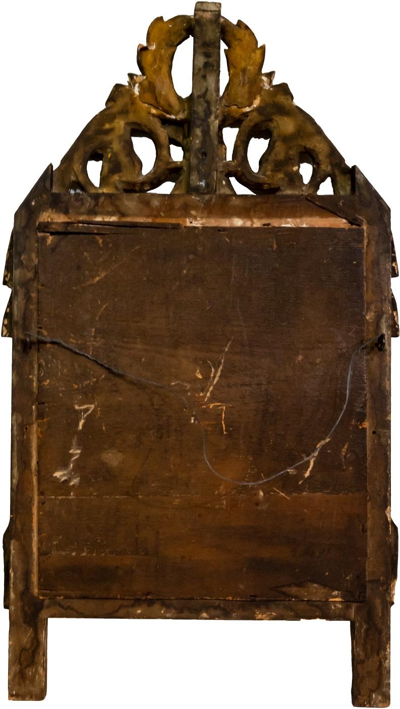 18th Century Antique French Wood Gilt Mirror, circa 1780 For Sale