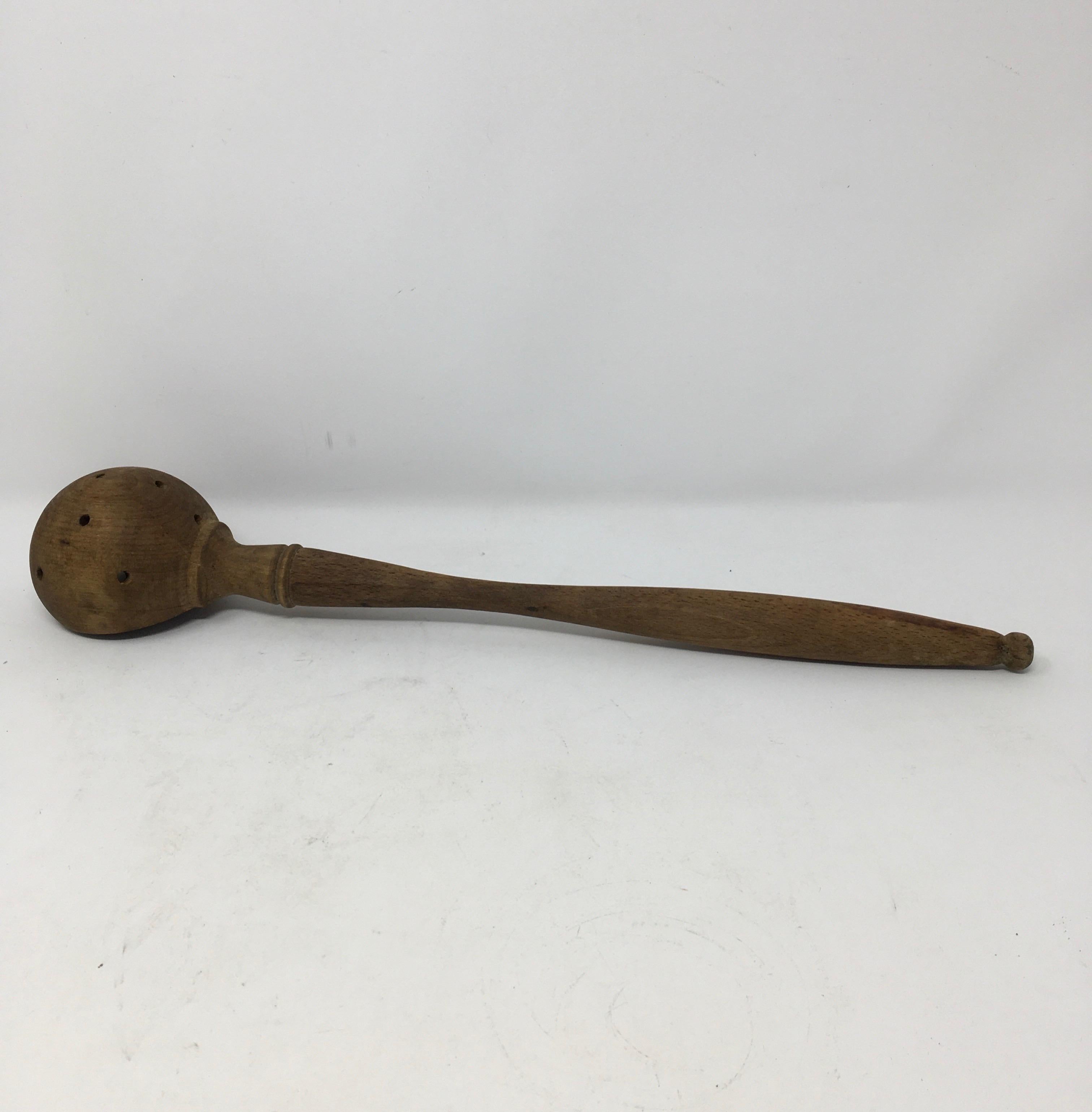 antique olive spoon