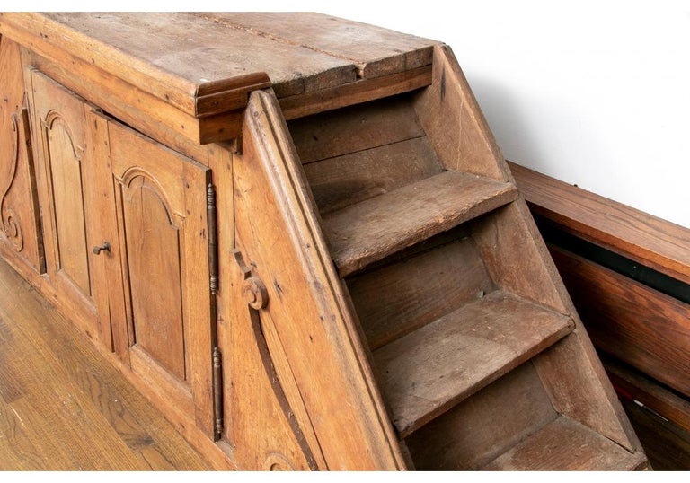Antique French Wood Roster / Podium For Sale at 1stDibs