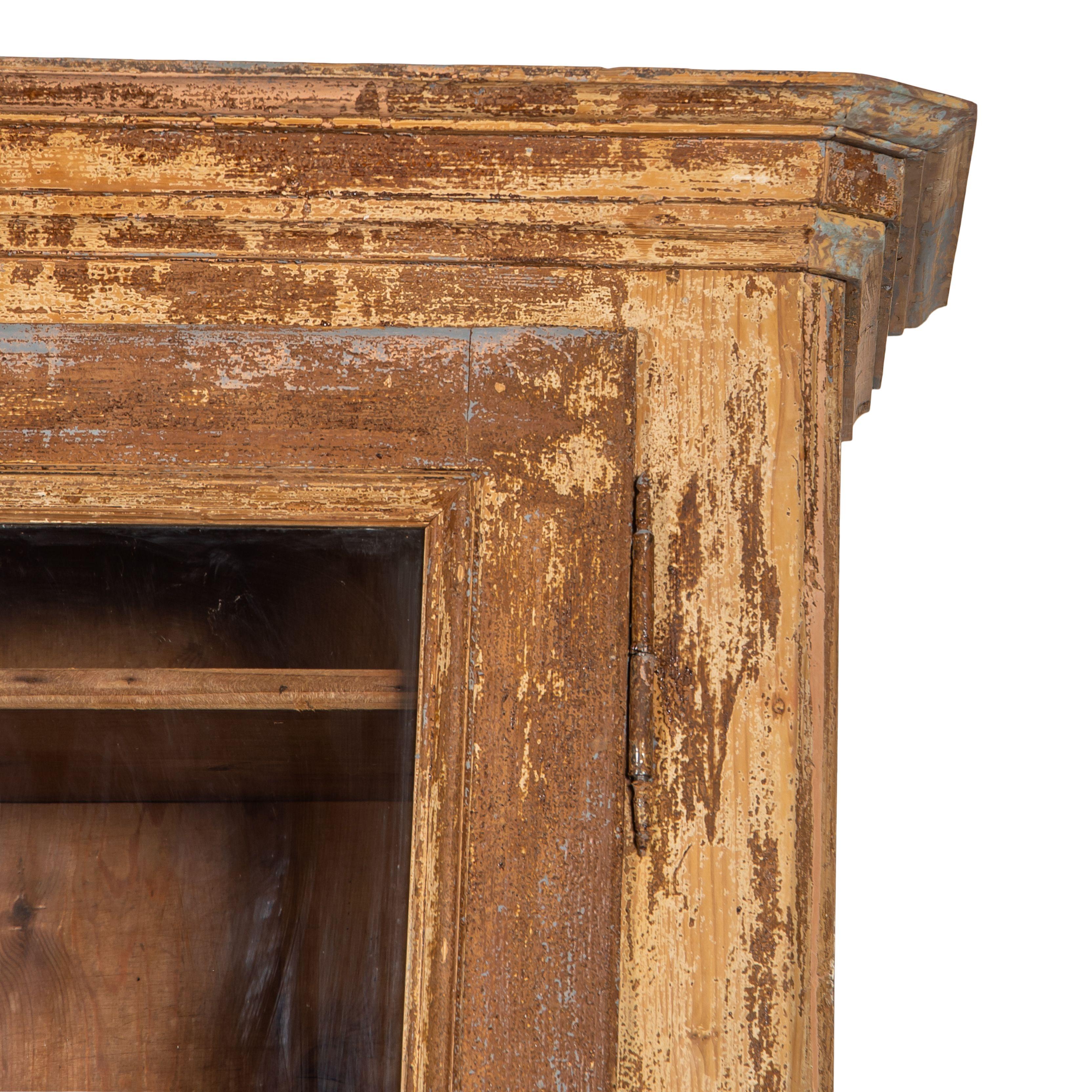 Antique French Wood Two-Piece Cabinet For Sale 3