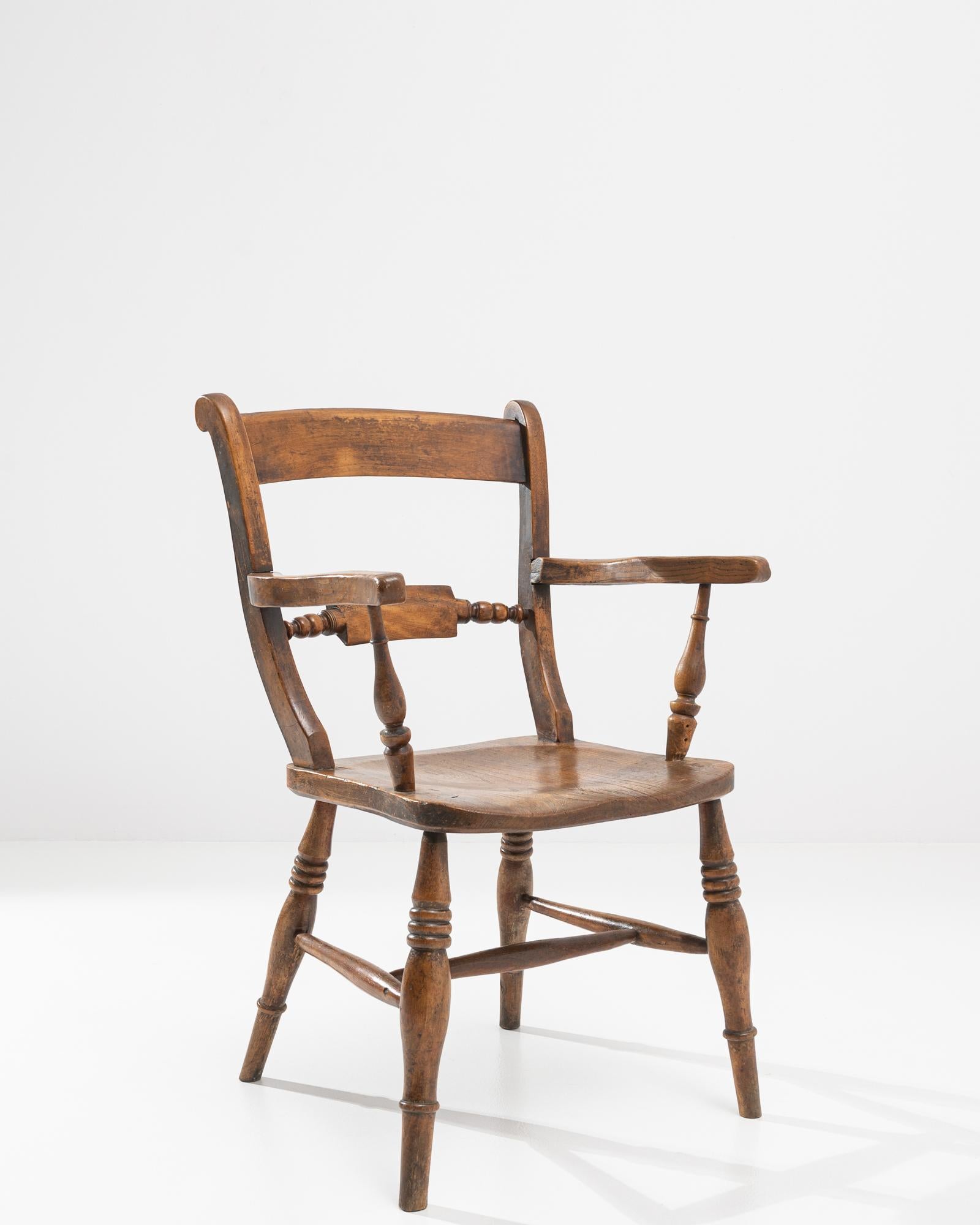 Country Antique French Wooden armchair