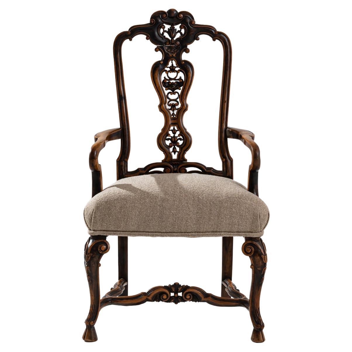 Petit Fauteuil Ancien De Collection - 30 Cm - RARE