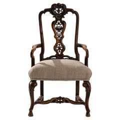 Antique French Wooden Armchair