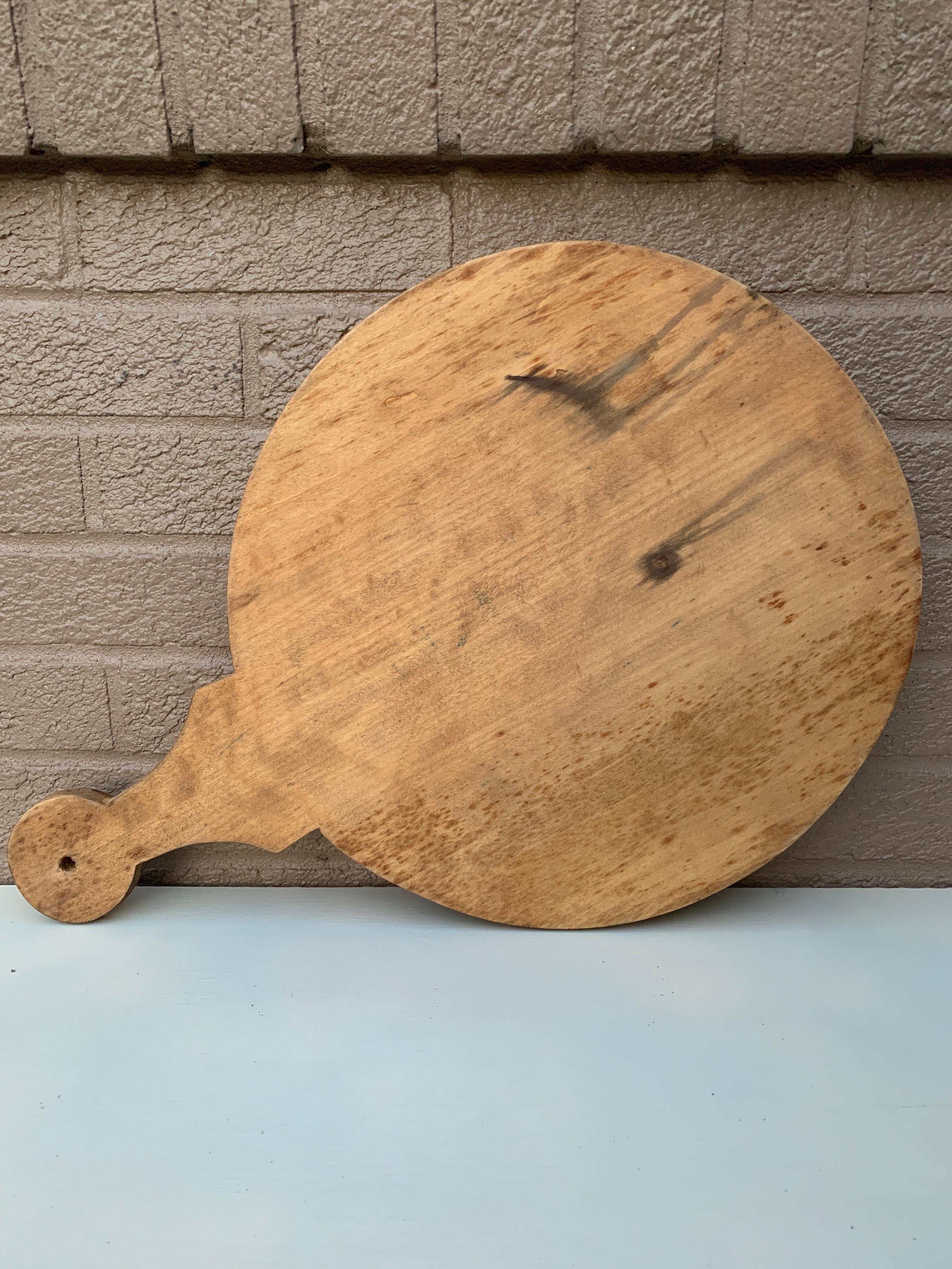Rustic Antique French Wooden Bread Board or Charcuterie Board, 19th Century