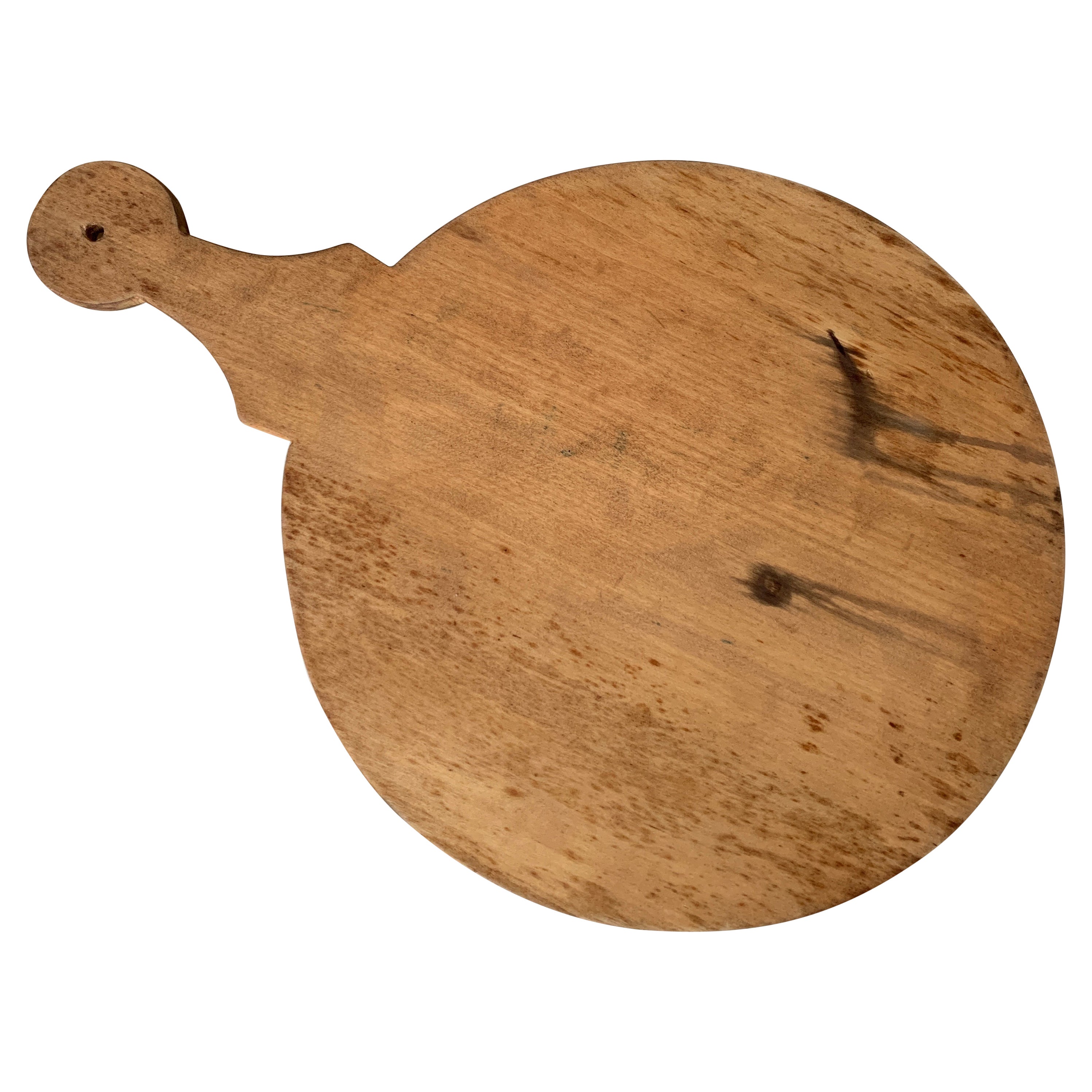 Antique French Wooden Bread Board or Charcuterie Board, 19th Century