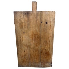 Antique French Wooden Bread Board or Charcuterie Board, 19th Century