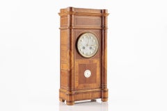Antique French Wooden Chiming Mantel Clock, circa 1900