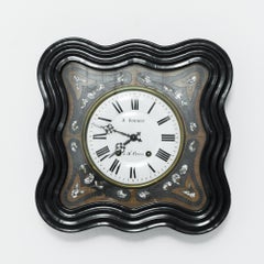 Horloge française ancienne en bois