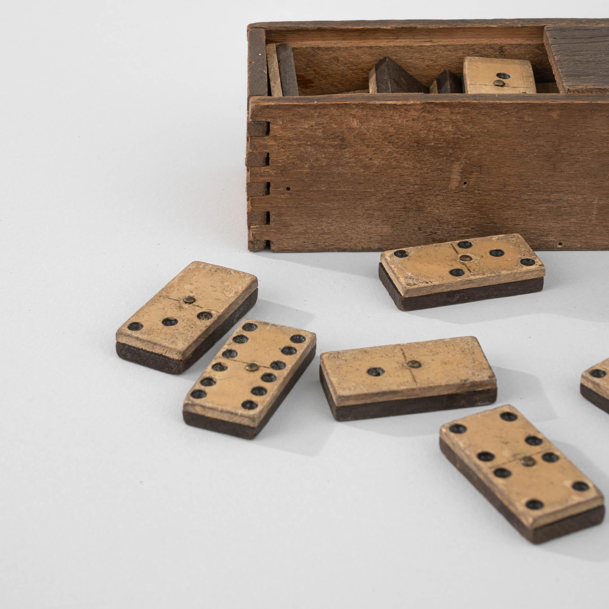 Antique French Wooden Dominoes 3