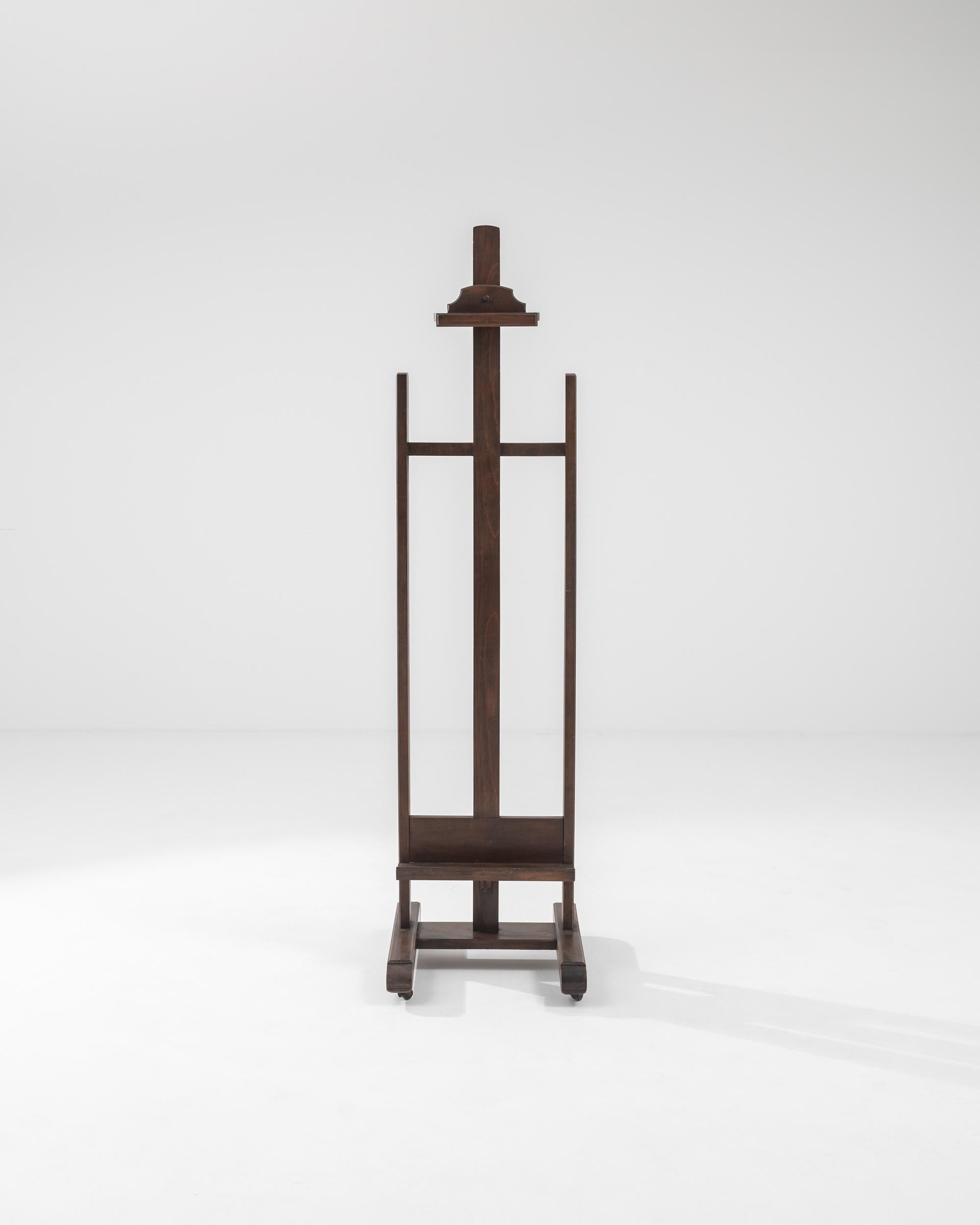 Antique French Wooden Easel at 1stDibs
