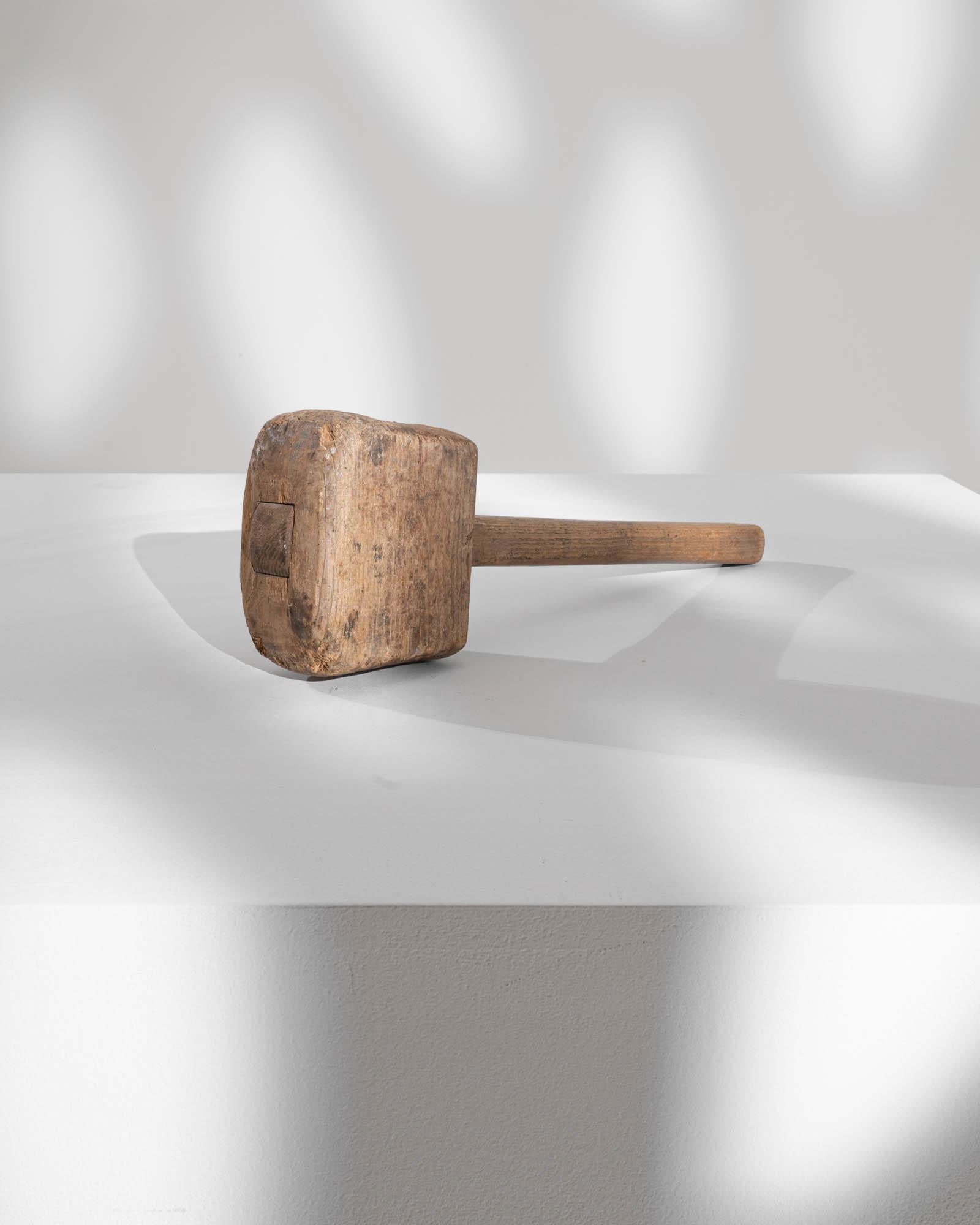 Antique French Wooden Mallet For Sale 1