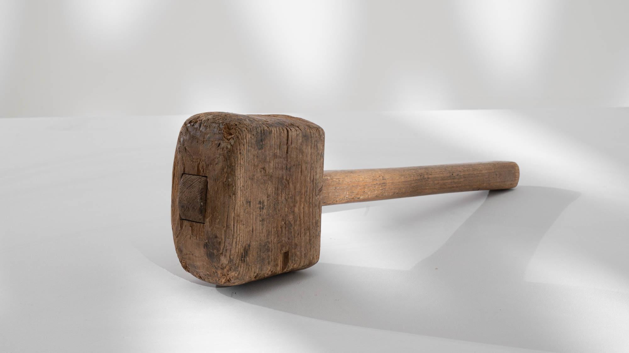 Antique French Wooden Mallet For Sale 2