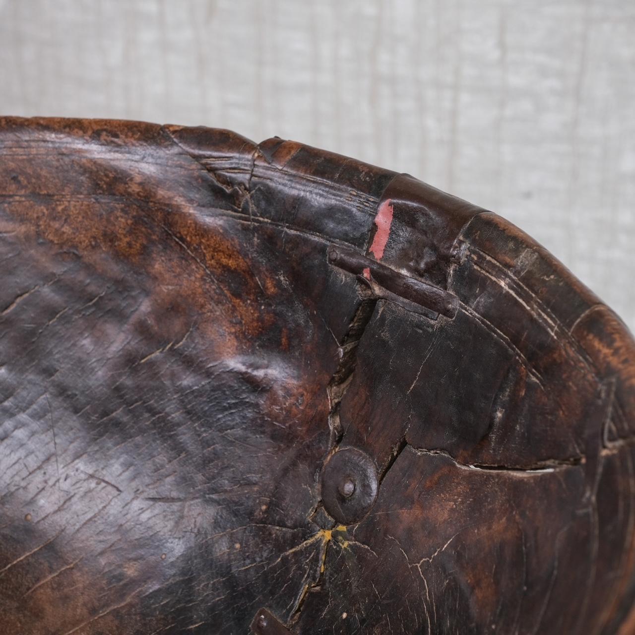 Antique French Wooden Primitive Bowl 2