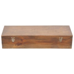 Antique French Wooden Trunk Drawer, circa 1930