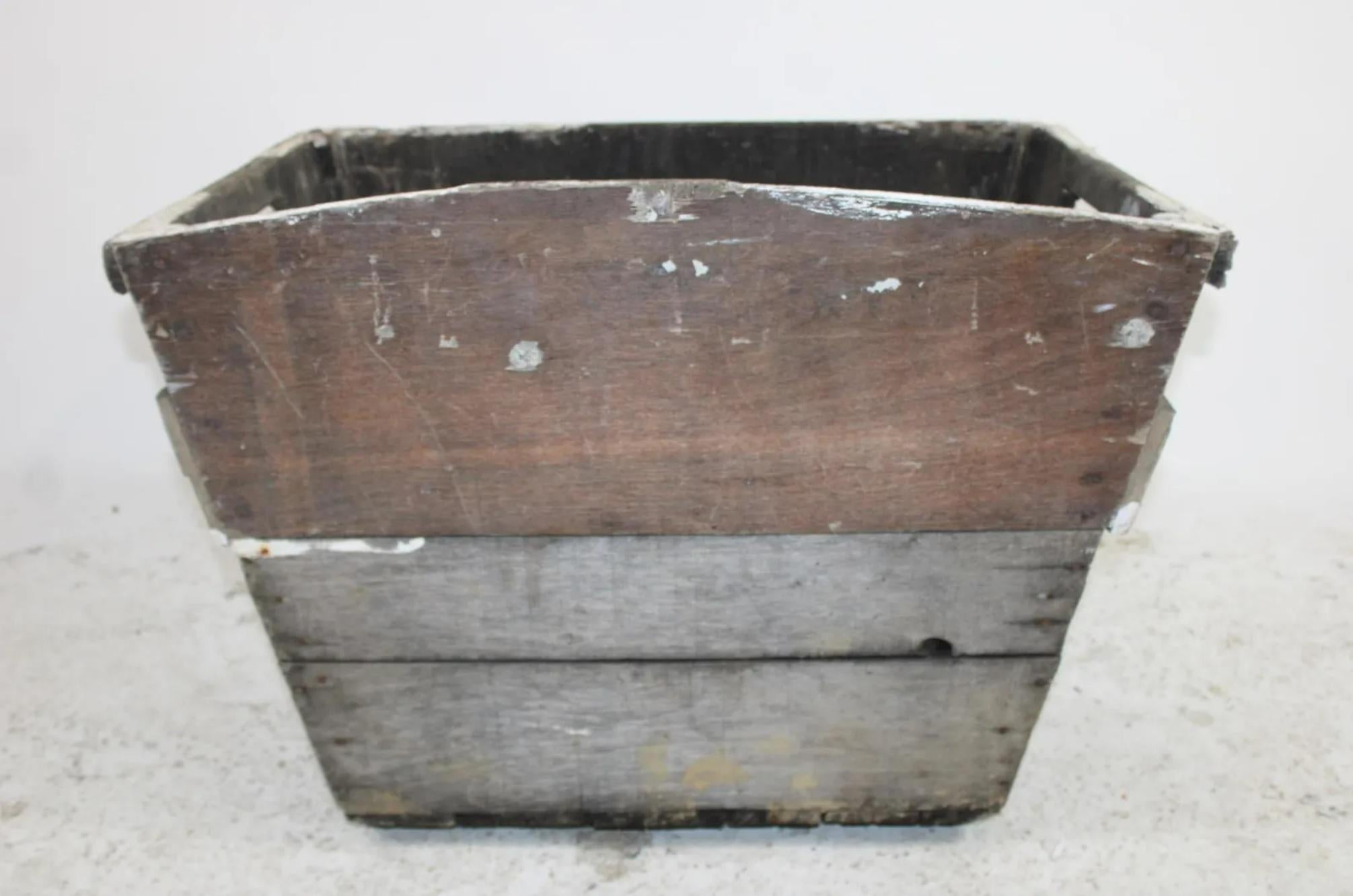 19th Century Antique French Wooden Wine Crate, 19th C. For Sale