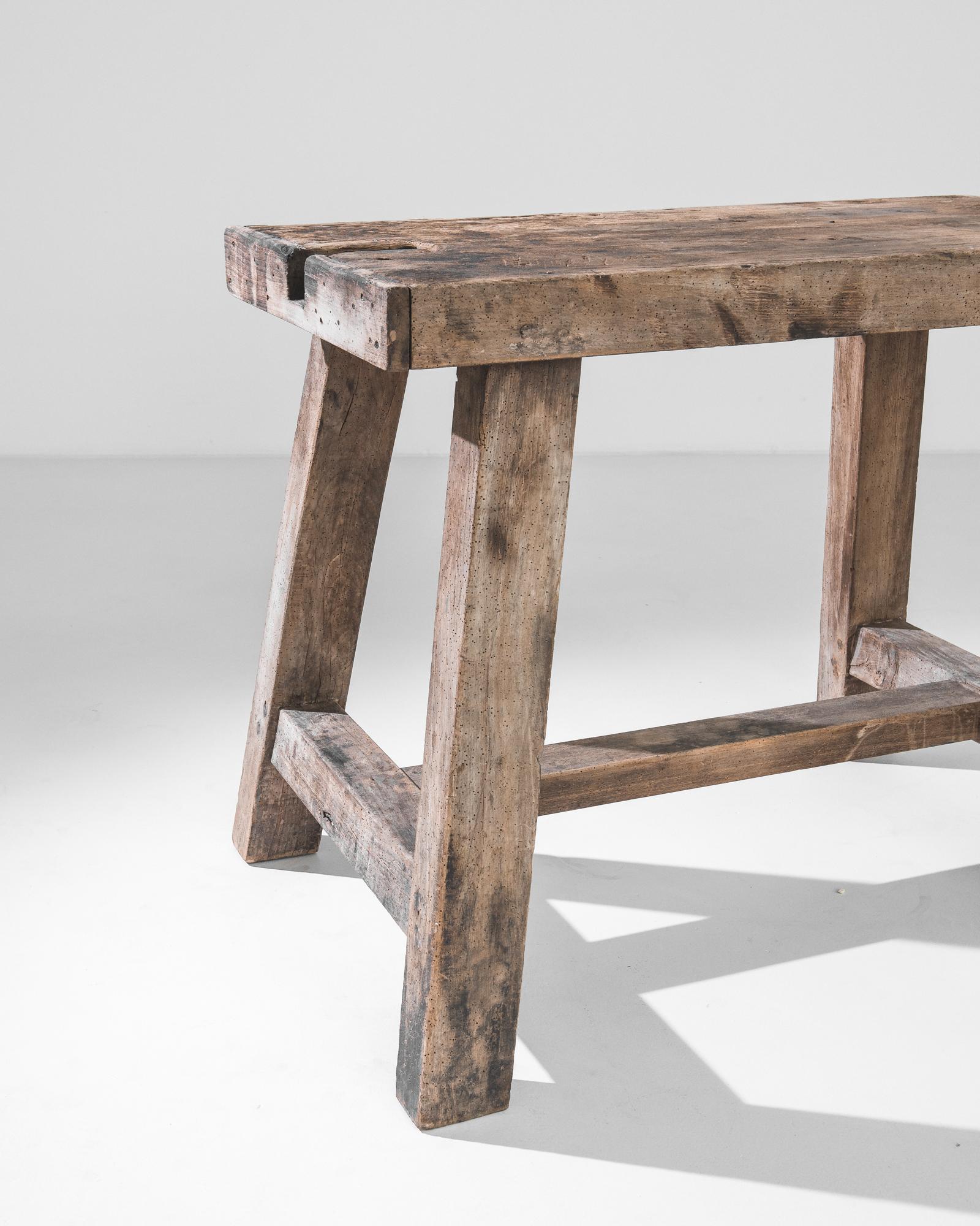 Rustic Antique French Wooden Work Table