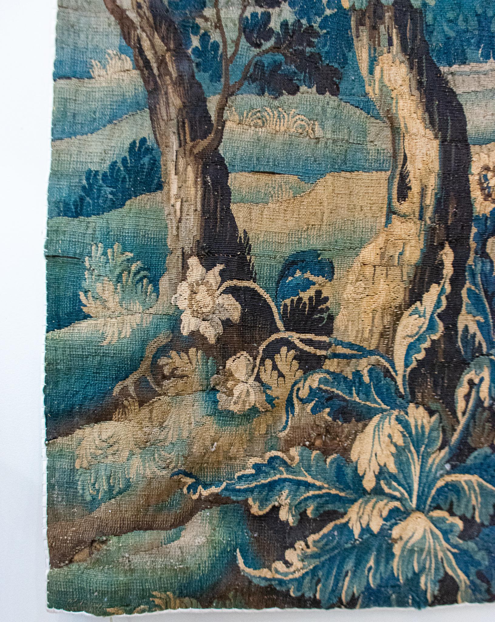 Antique French Wool Aubusson Tapestry 4