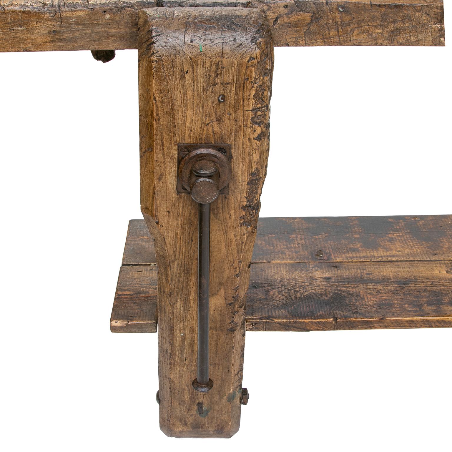 19th Century Antique French Work Bench