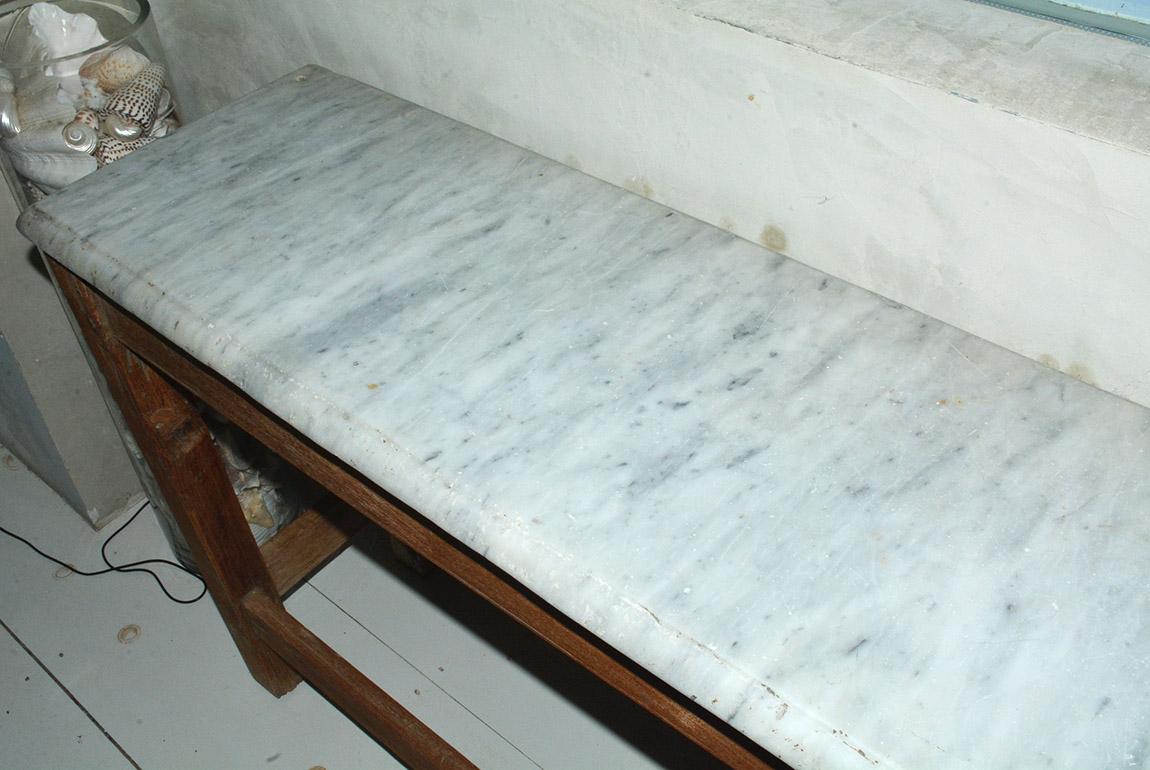 marble prep table