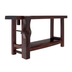 Antique, French Workbench, Chestnut, Industrial, 1920s
