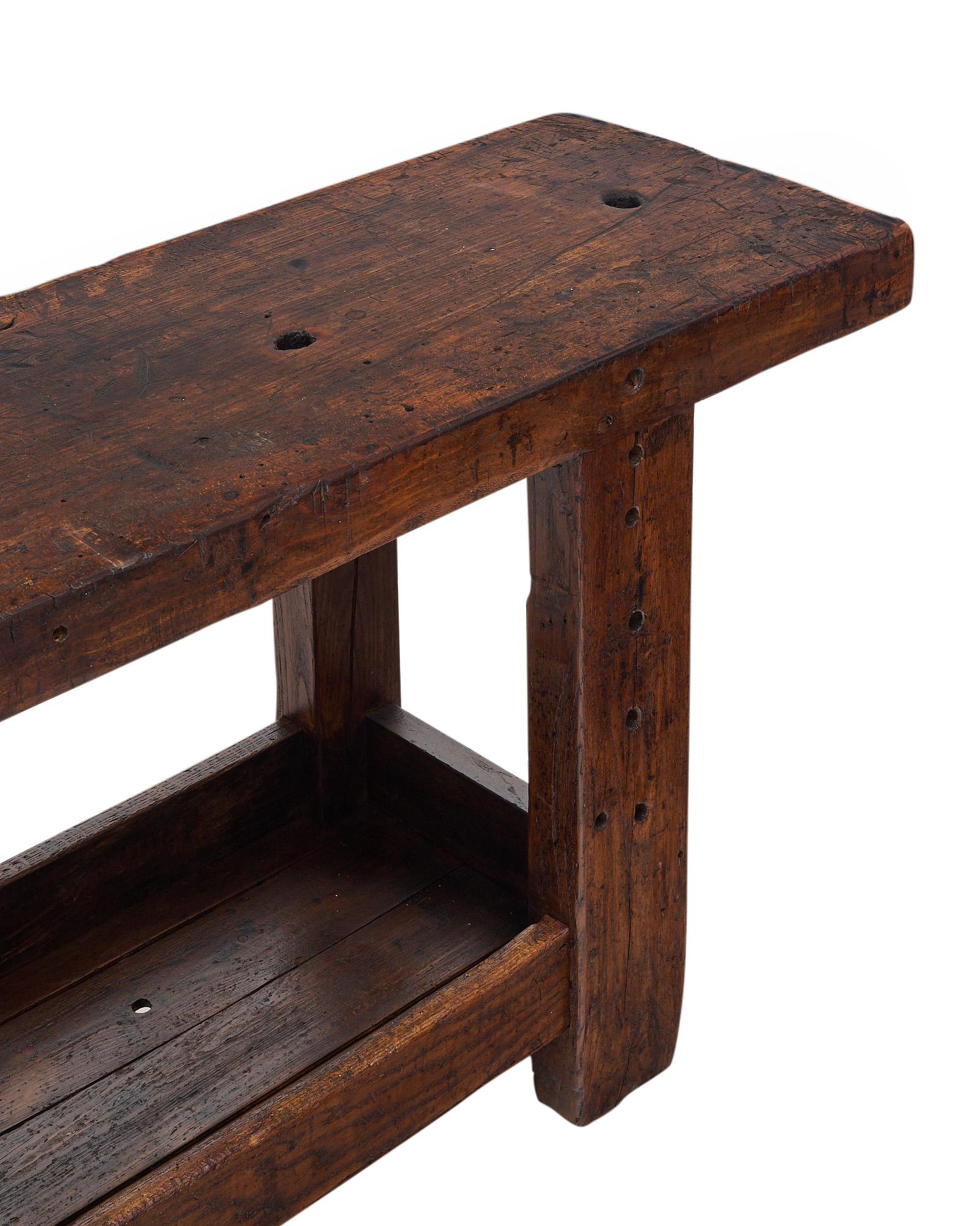 Industrial Antique French Workbench