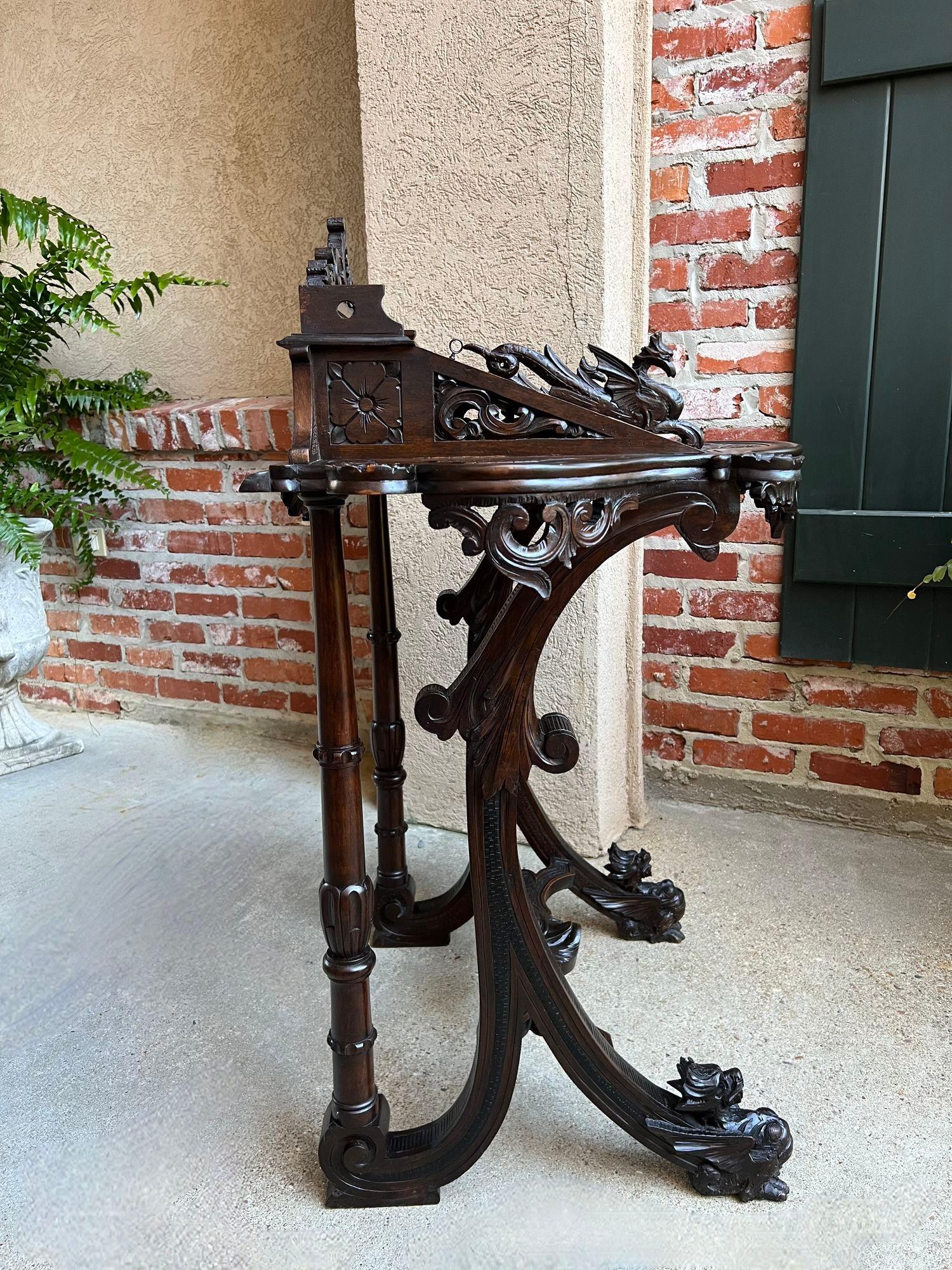 Antiker französischer Schreibtisch-Sekretär Louis XV.-Sekretär aus geschnitzter Eiche, Renaissance um 1890 im Angebot 2