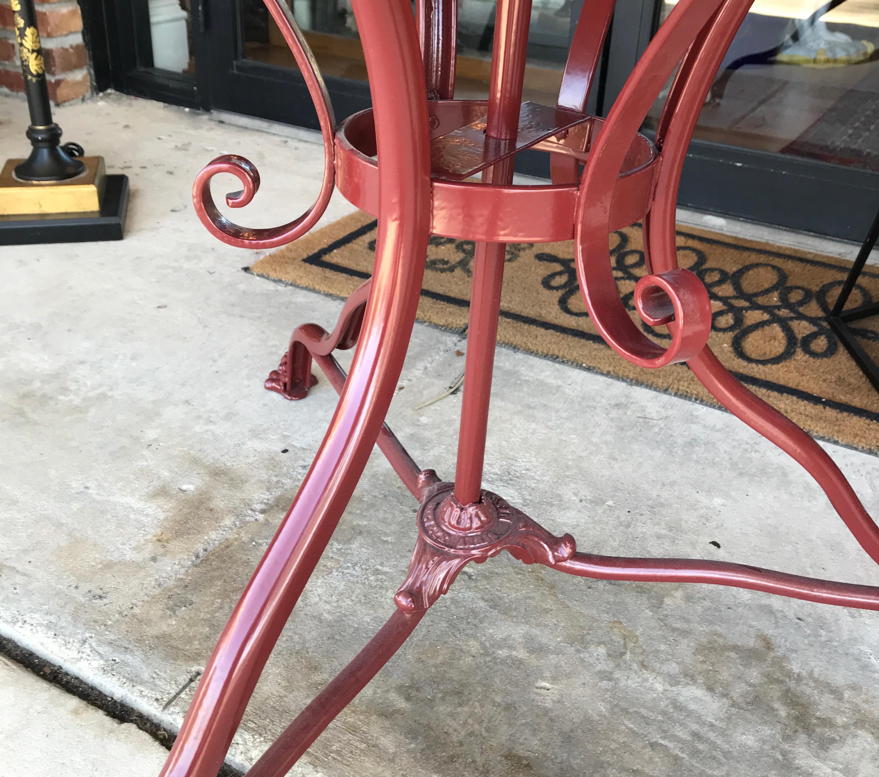 19th Century Antique French Wrought Iron Garden Table
