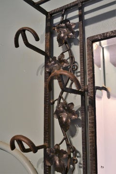 Antique French Wrought Iron Hall Tree