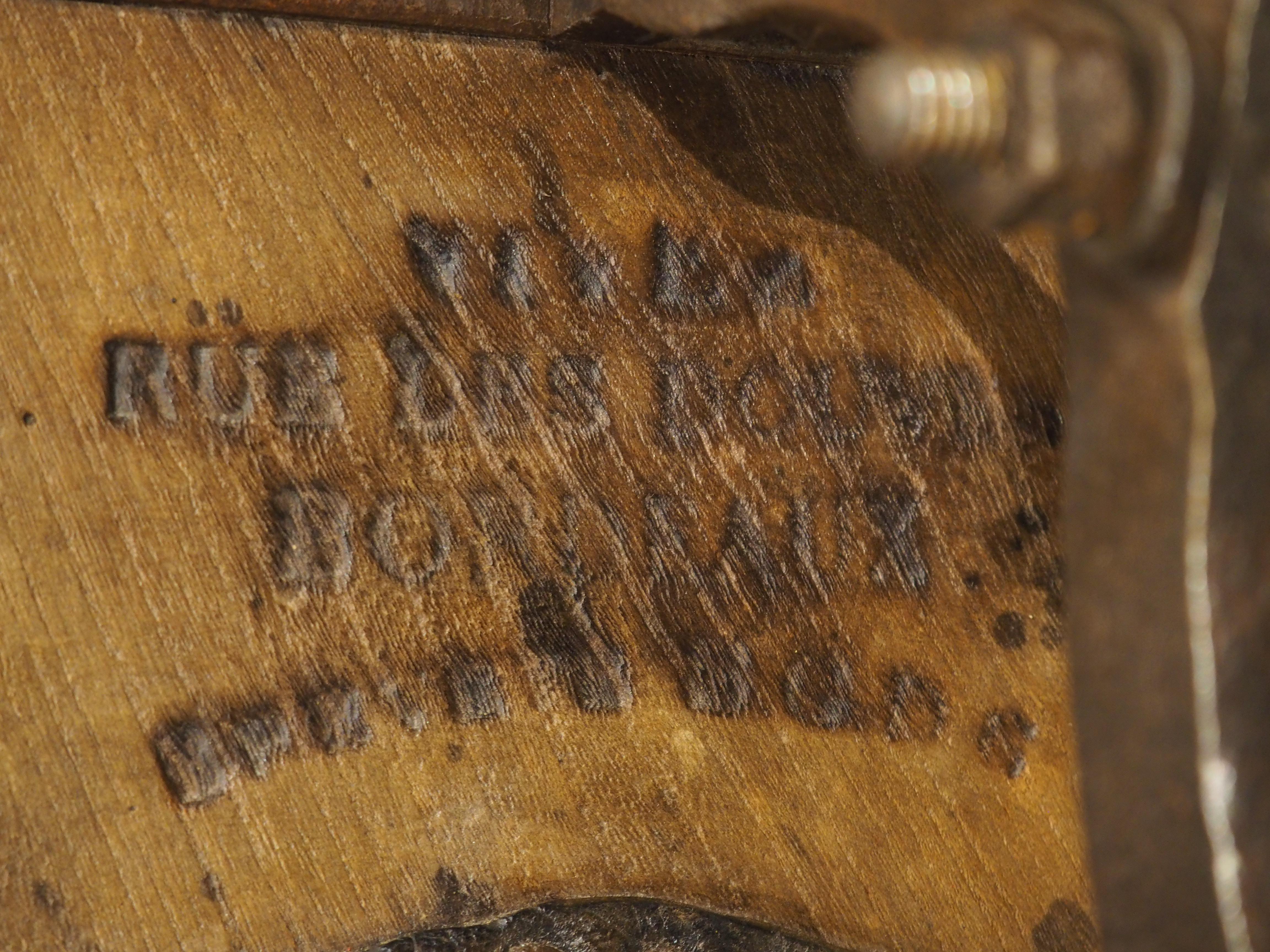 Antike französische schmiedeeiserne Wein Bellows aus Bordeaux, späte 1800er Jahre 6