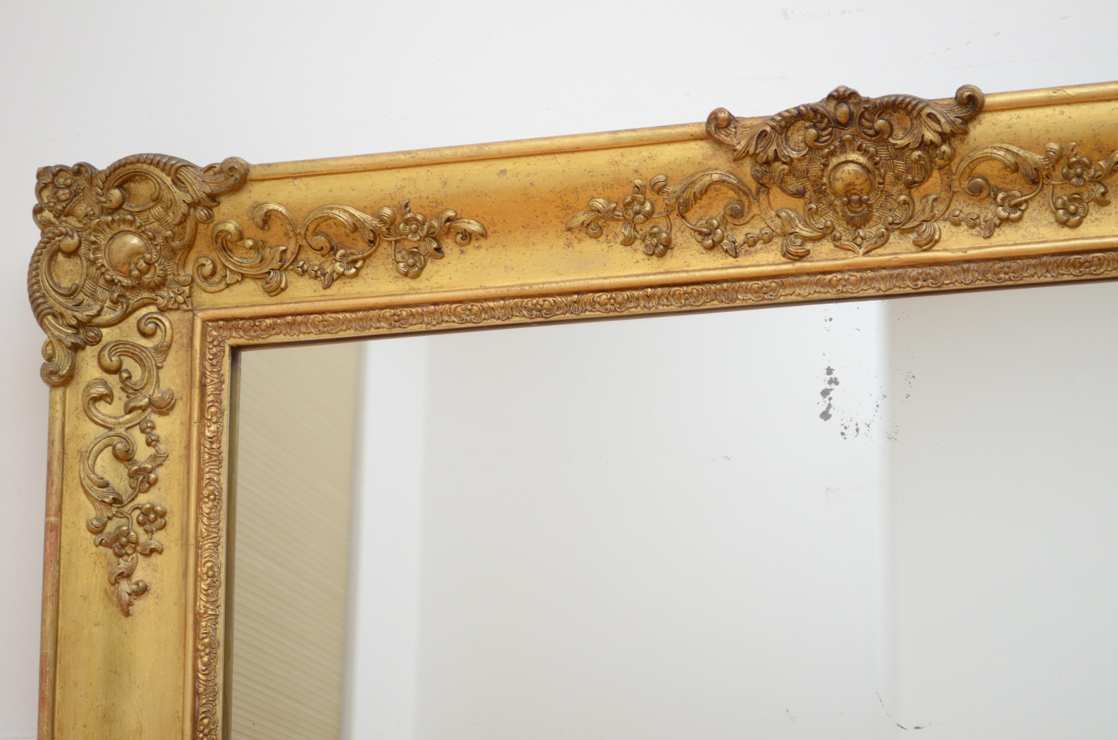 Antique French 19th Century Mirror In Good Condition In Whaley Bridge, GB