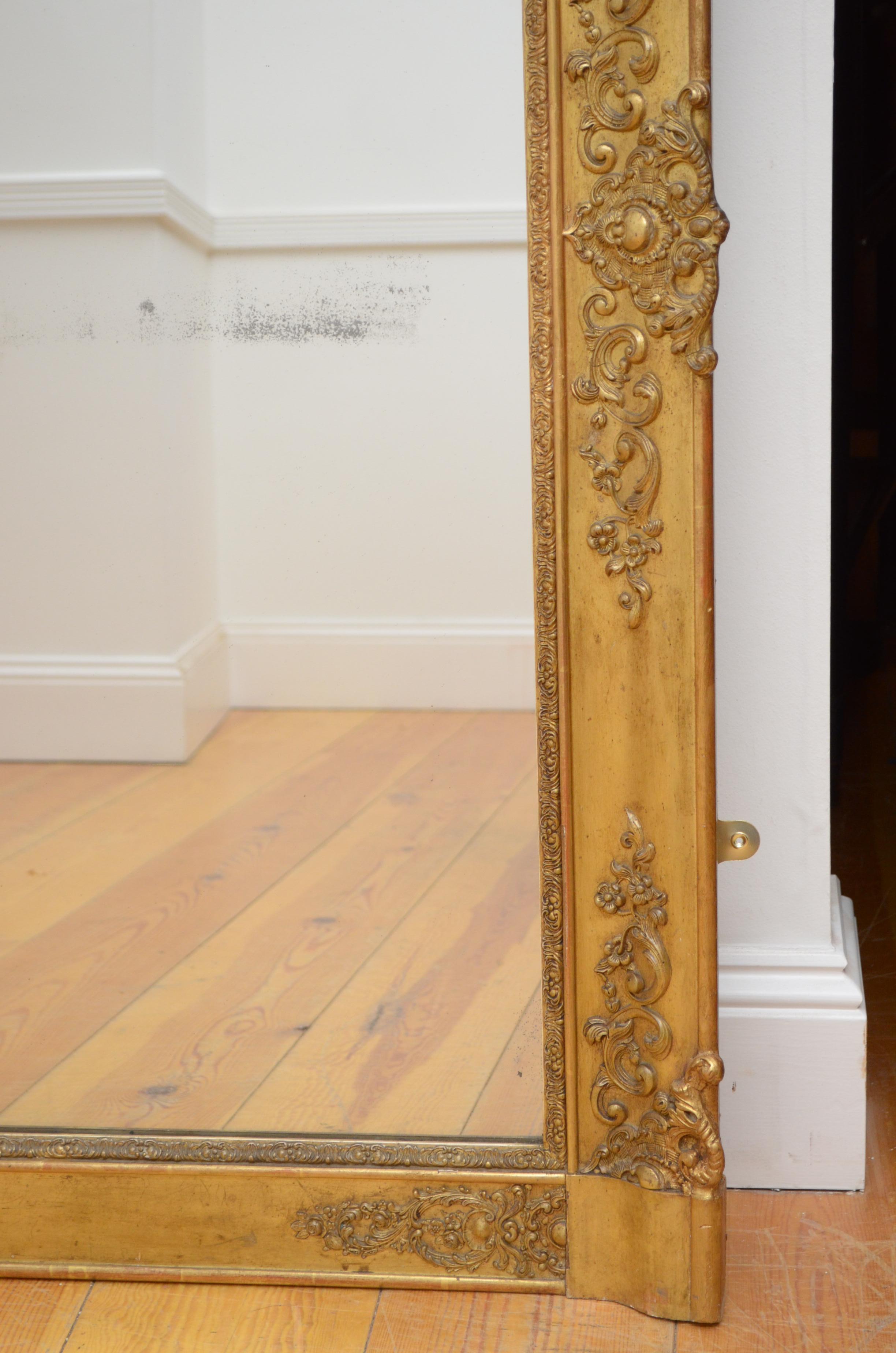 Antique French 19th Century Mirror 1